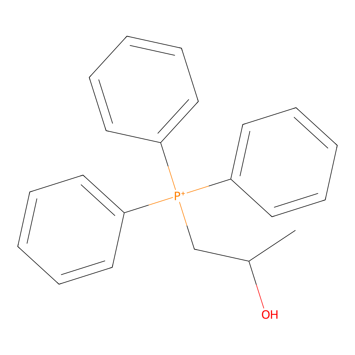 1-(Triphenylphosphoranyl)-2-propanol molecular structure, CAS 3020-30-2