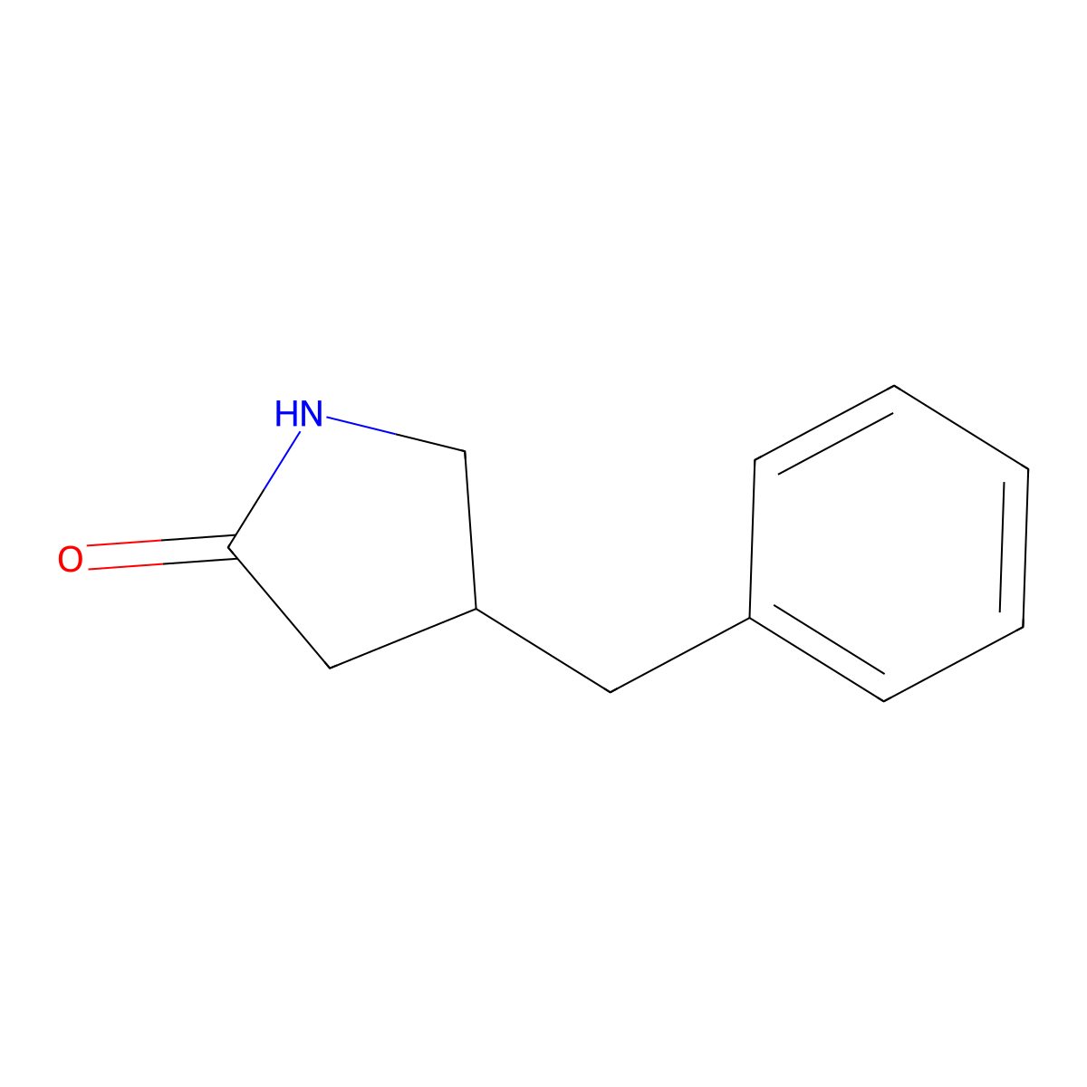 4-Benzyl-2-pyrrolidinone molecular structure, CAS 30200-04-5