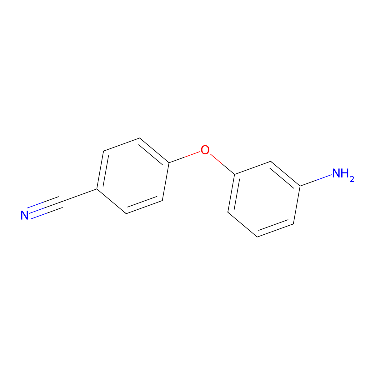 4-(3-Aminophenoxy)benzonitrile molecular structure, CAS 30202-93-8