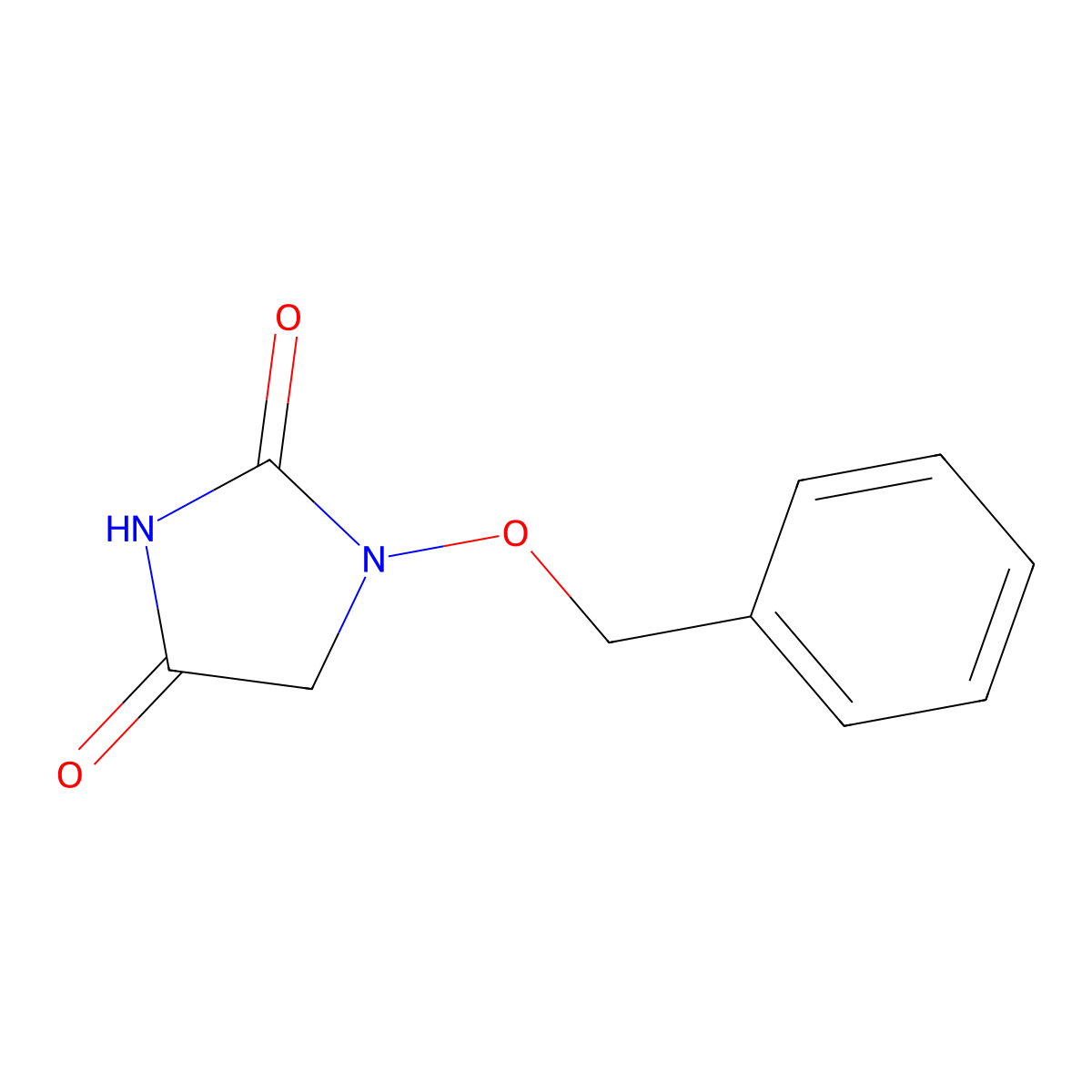 Hydantoin, 1-benzyloxy- molecular structure, CAS 30204-15-0