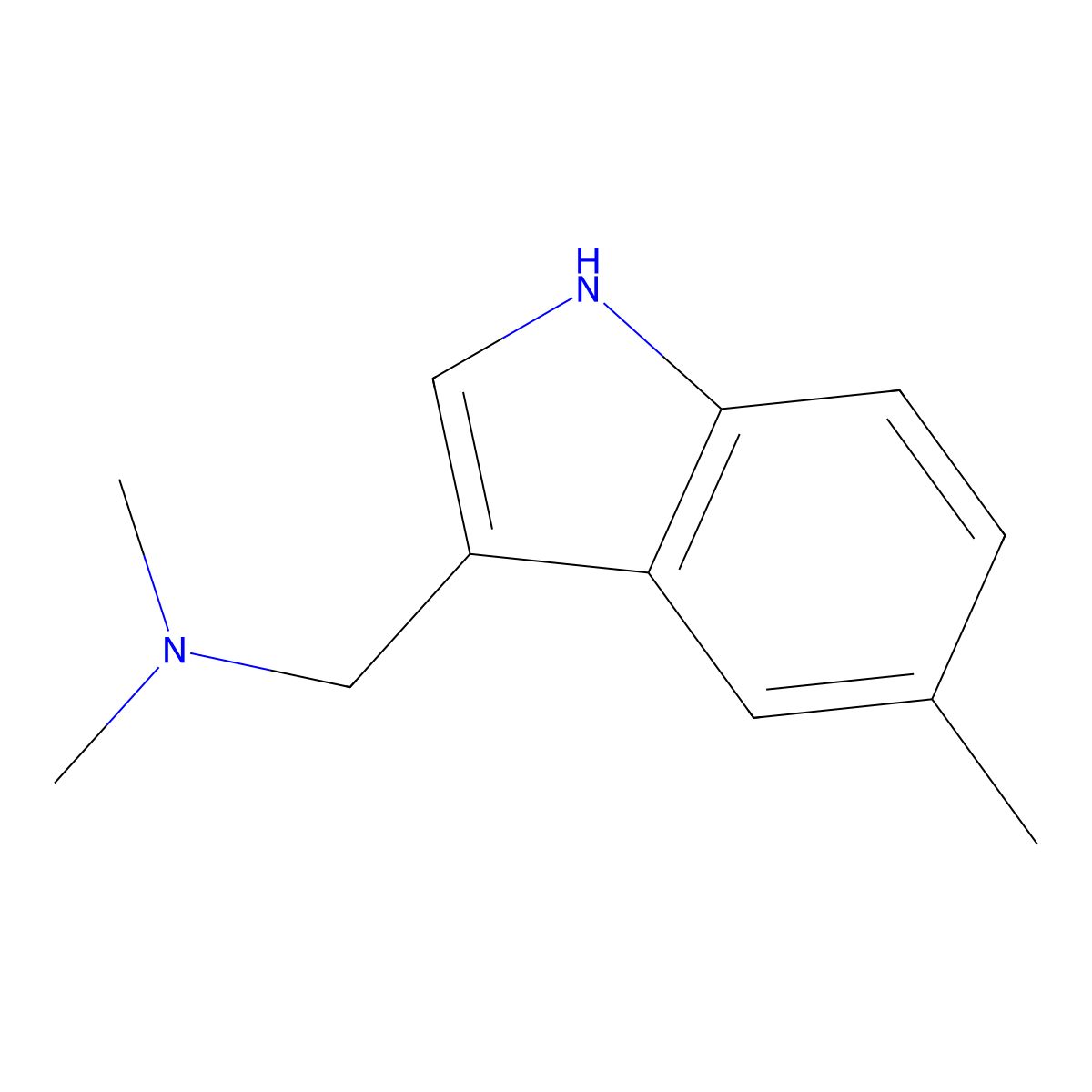 5-Methylgramine molecular structure, CAS 30218-58-7