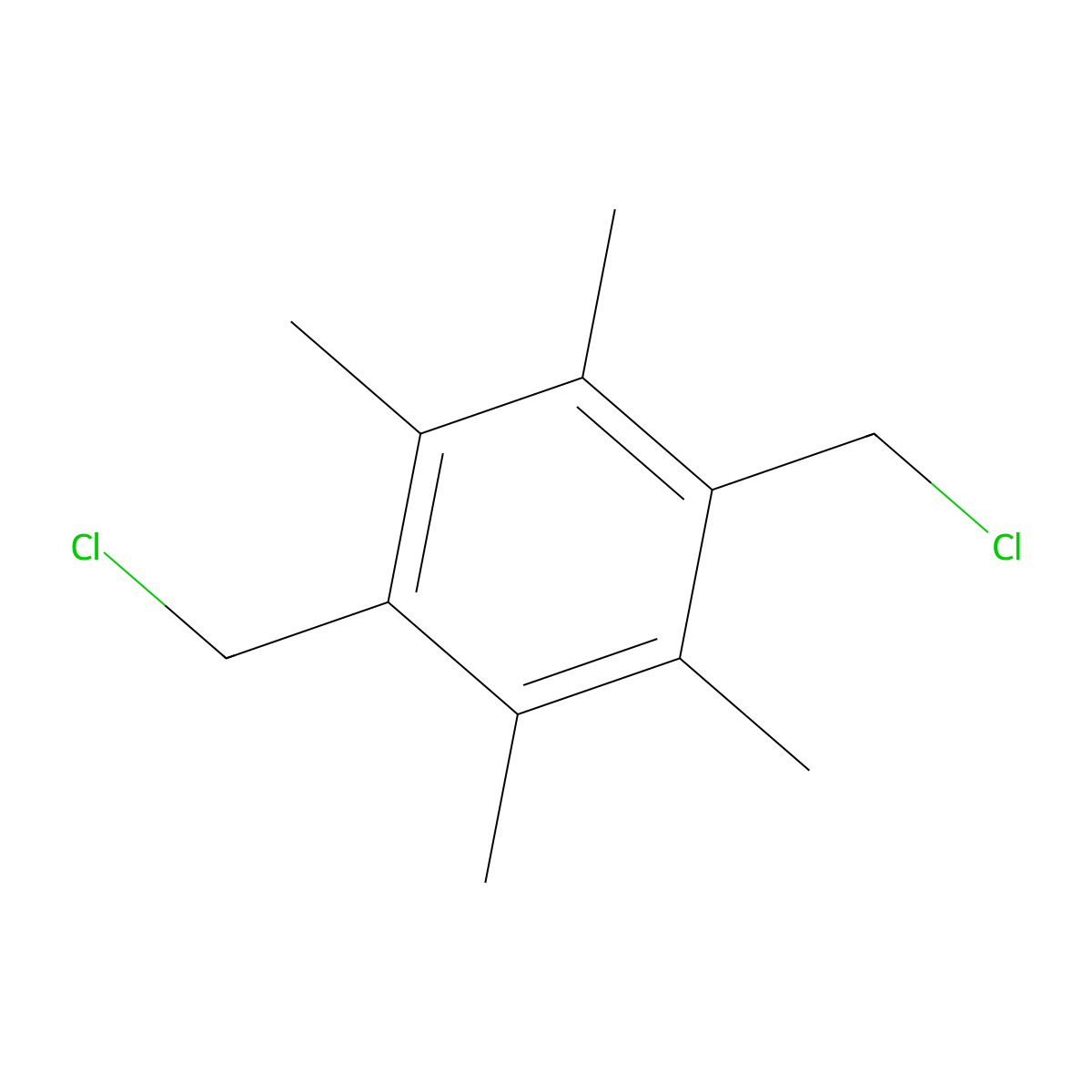 3,6-Bis(chloromethyl)durene molecular structure, CAS 3022-16-0