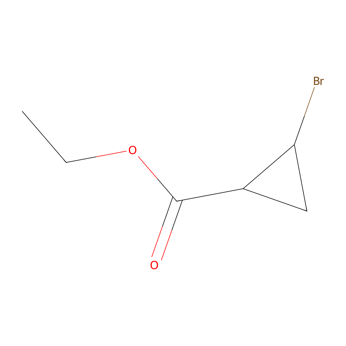 Ethyl 2-bromocyclopropanecarboxylate molecular structure, CAS 30223-81-5