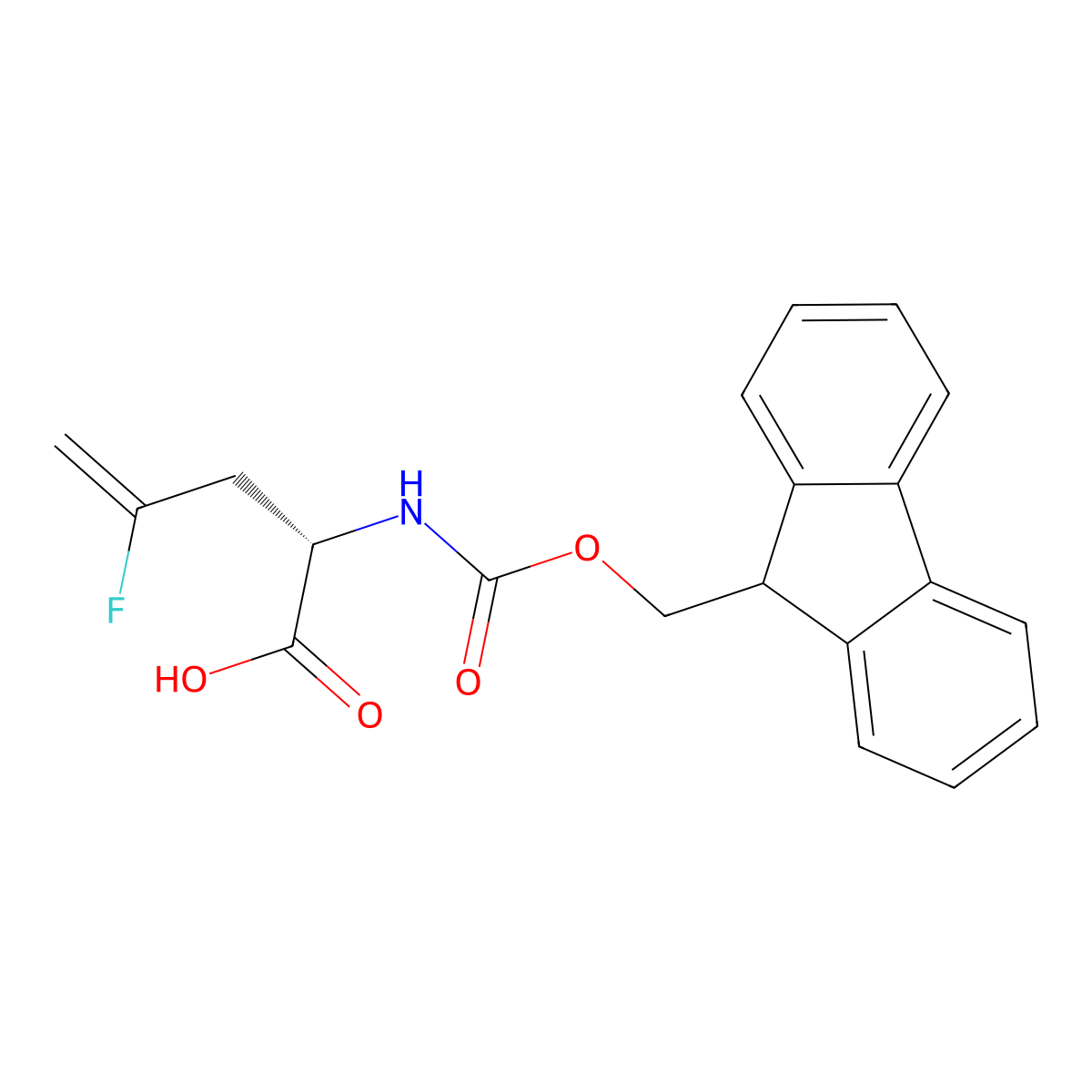 Fmoc-ally-Gly(4-F)-OH molecular structure, CAS 3022923-10-7