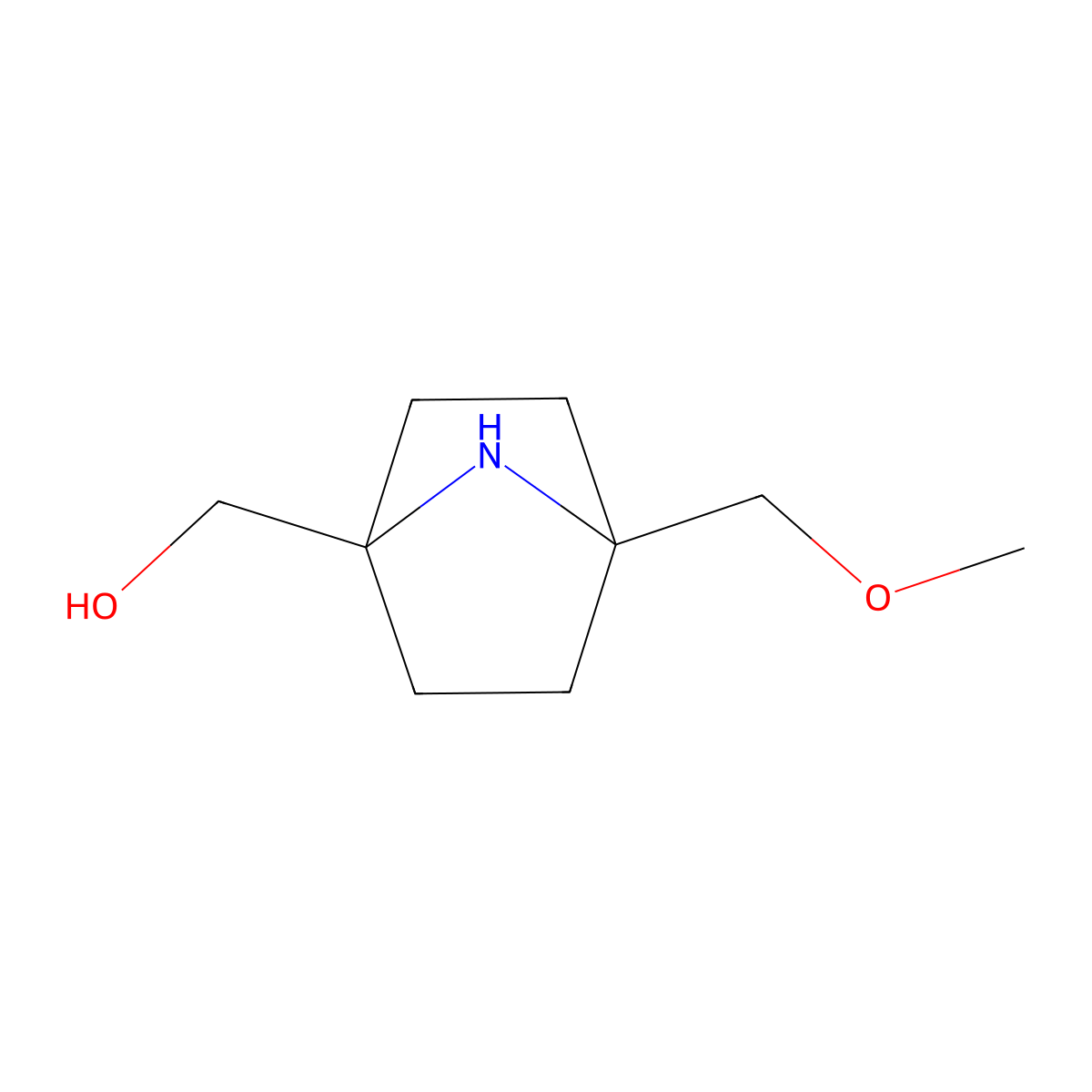 [4-(Methoxymethyl)-7-azabicyclo[2.2.1]heptan-1-yl]methanol molecular structure, CAS 3022944-83-5