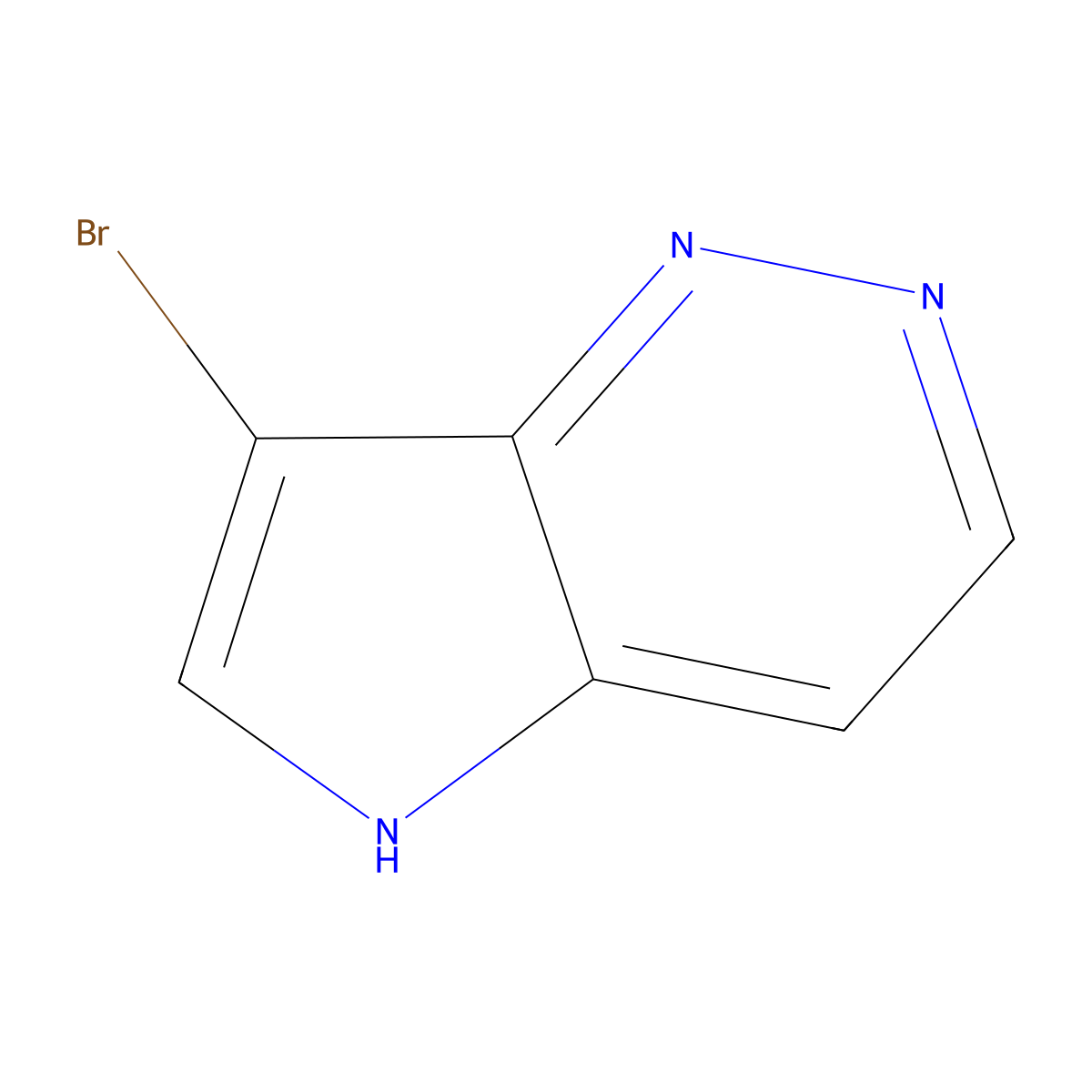7-bromo-5H-pyrrolo[3,2-c]pyridazine molecular structure, CAS 3022947-85-6