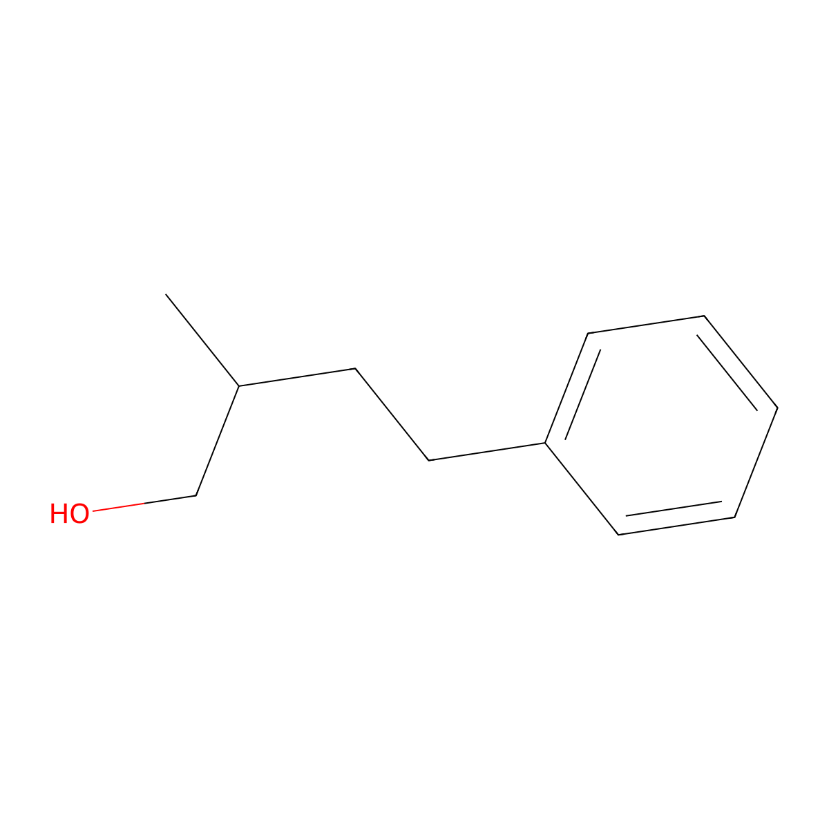 2-Methyl-4-phenylbutan-1-ol molecular structure, CAS 3023-61-8