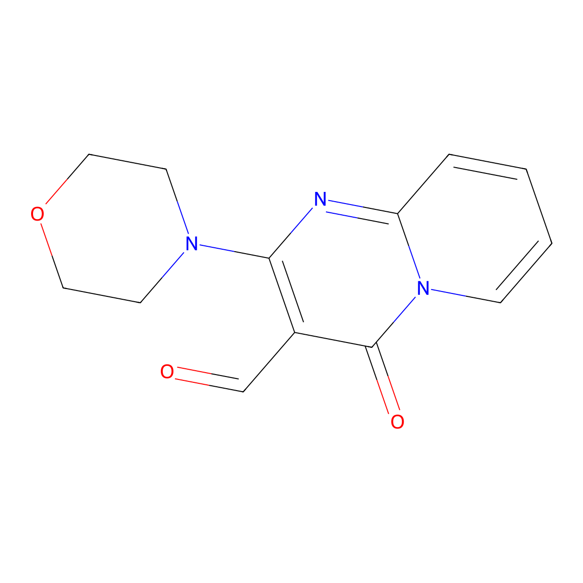 2-Morpholin-4-yl-4-oxo-4H-pyrido[1,2-a]pyrimidine-3-carbaldehyde molecular structure, CAS 302326-01-8