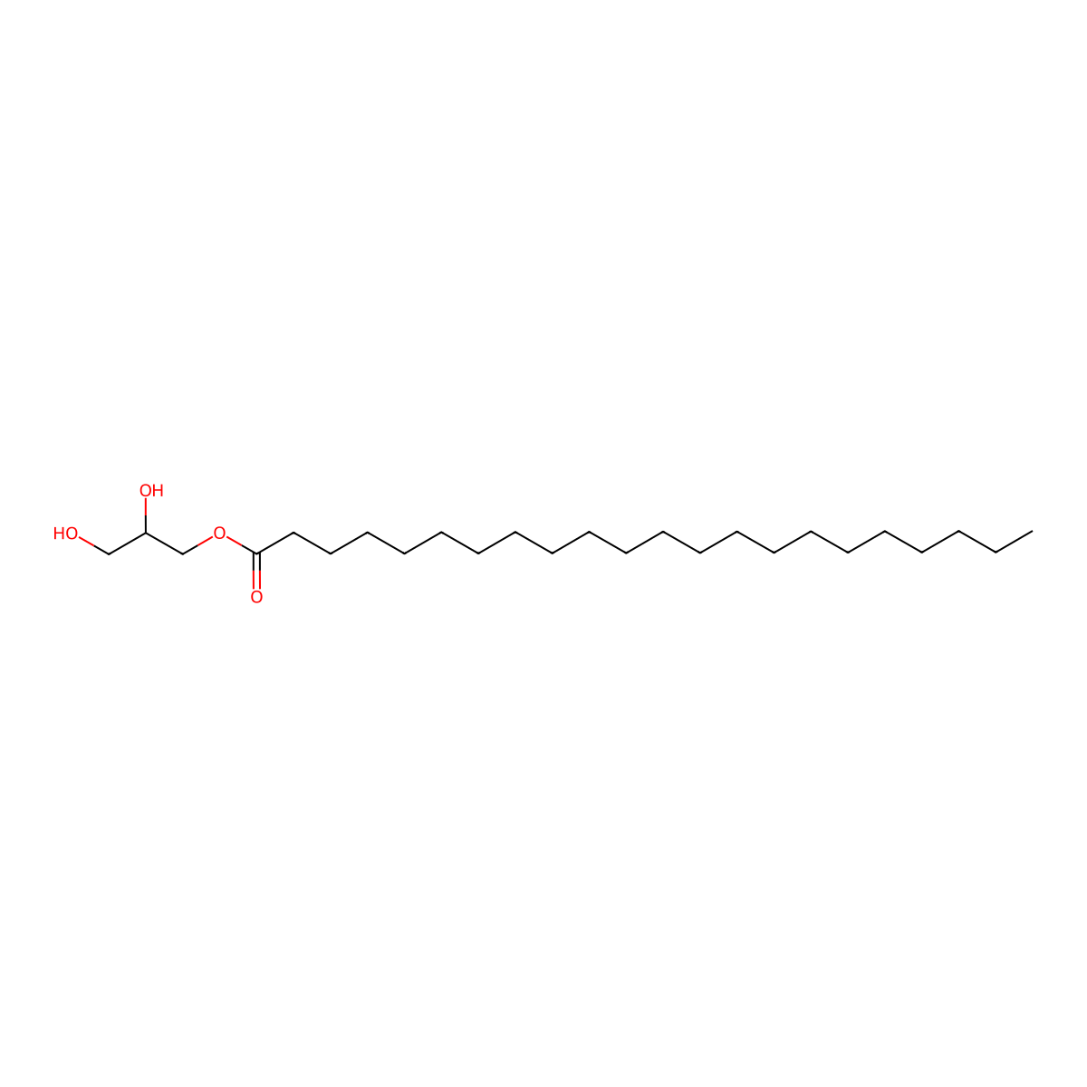 Glyceryl Monobehenate molecular structure, CAS 30233-64-8
