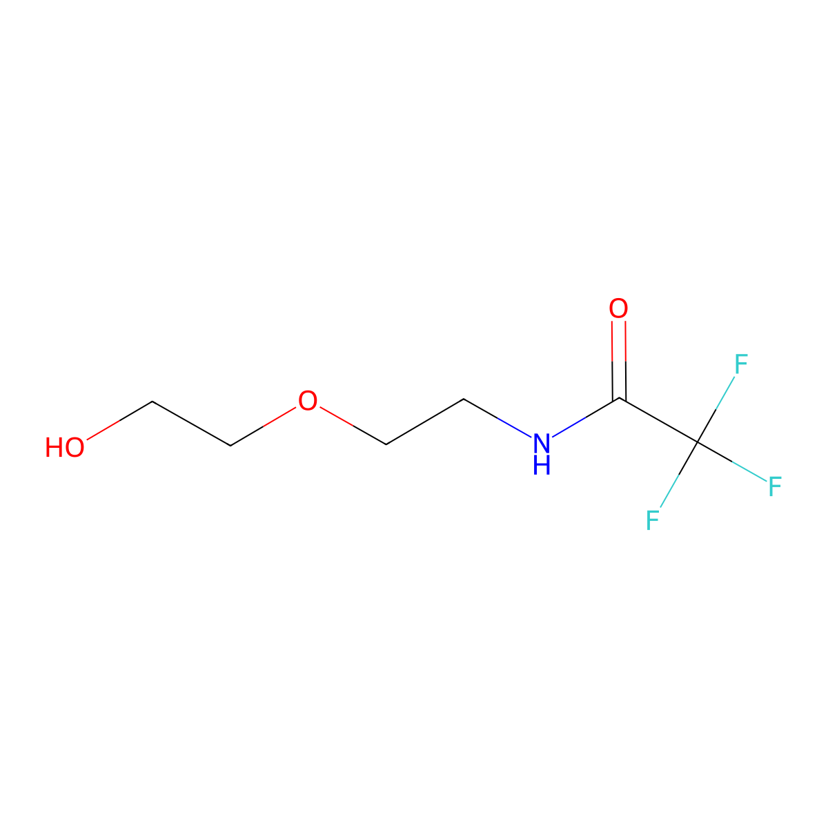2,2,2-trifluoro-N-[2-(2-hydroxyethoxy)ethyl]acetamide molecular structure, CAS 302331-18-6