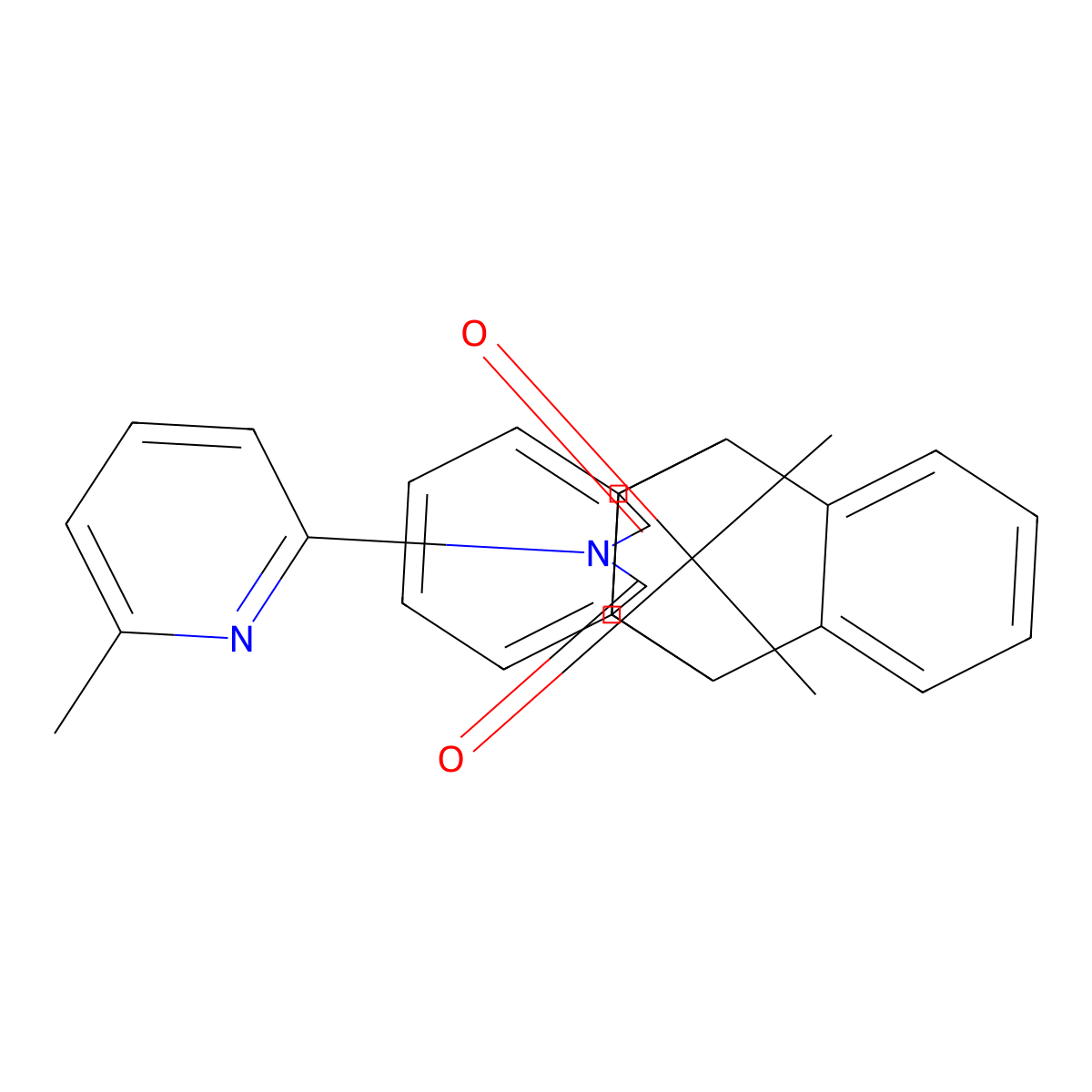 13-(6-methylpyridin-2-yl)-11,15-dihydro-9H-9,10-[3,4]epipyrroloanthracene-12,14(10H,13H)-dione molecular structure, CAS 302333-91-1