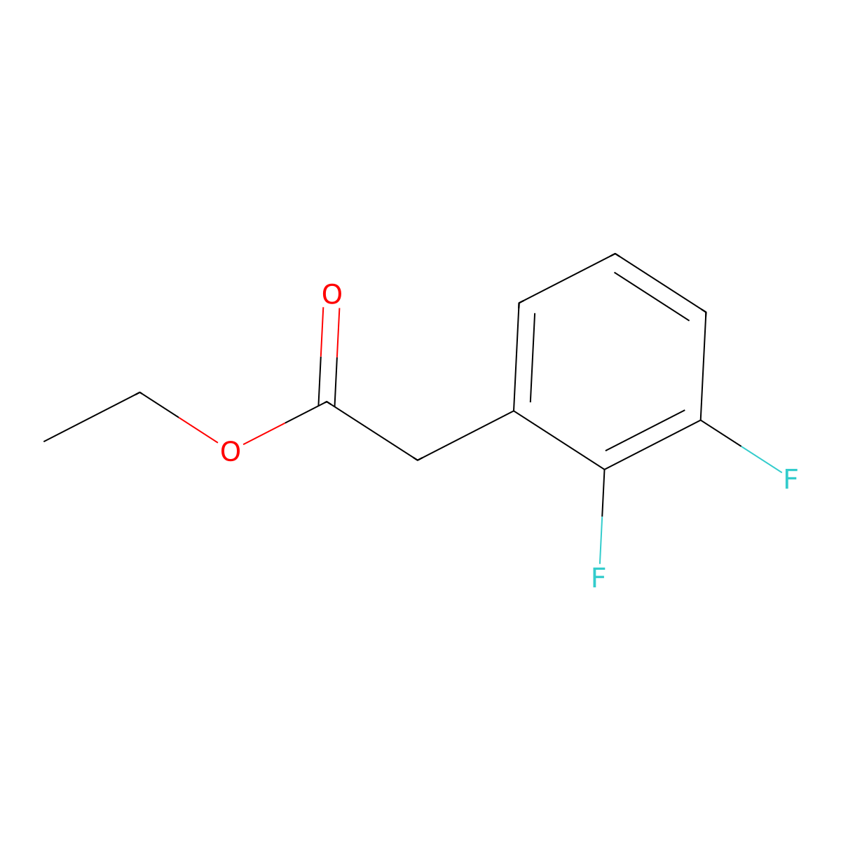 Ethyl 2-(2,3-difluorophenyl)acetate molecular structure, CAS 302342-12-7