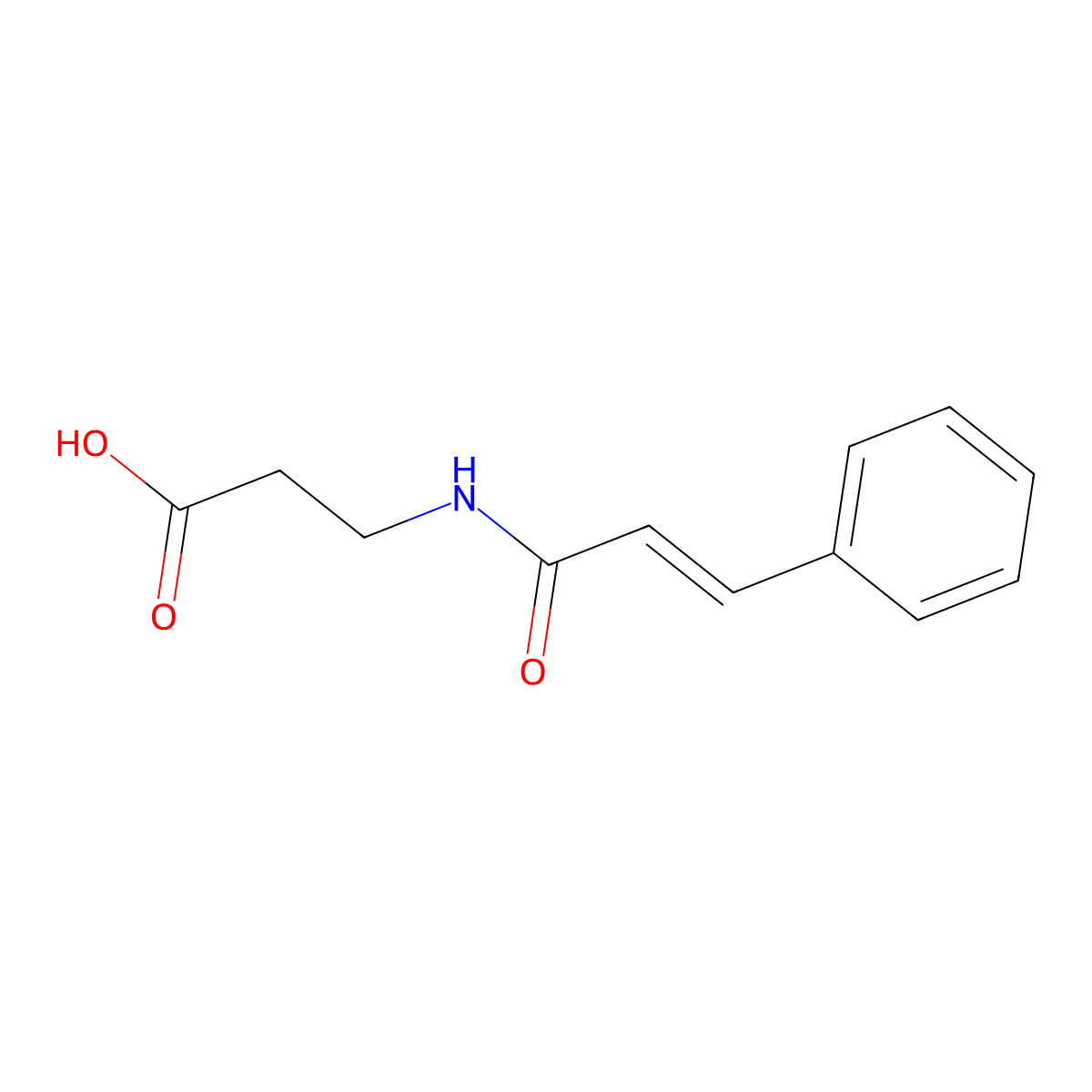 3-Cinnamamidopropanoic acid molecular structure, CAS 302345-89-7