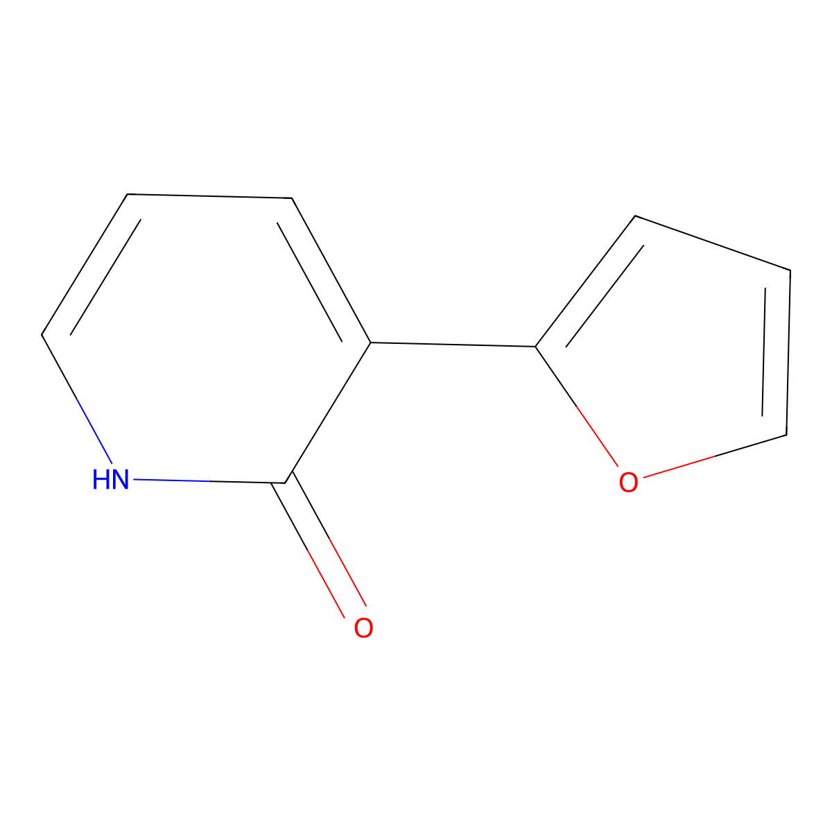 3-(Furan-2-YL)-2-hydroxypyridine molecular structure, CAS 30236-47-6
