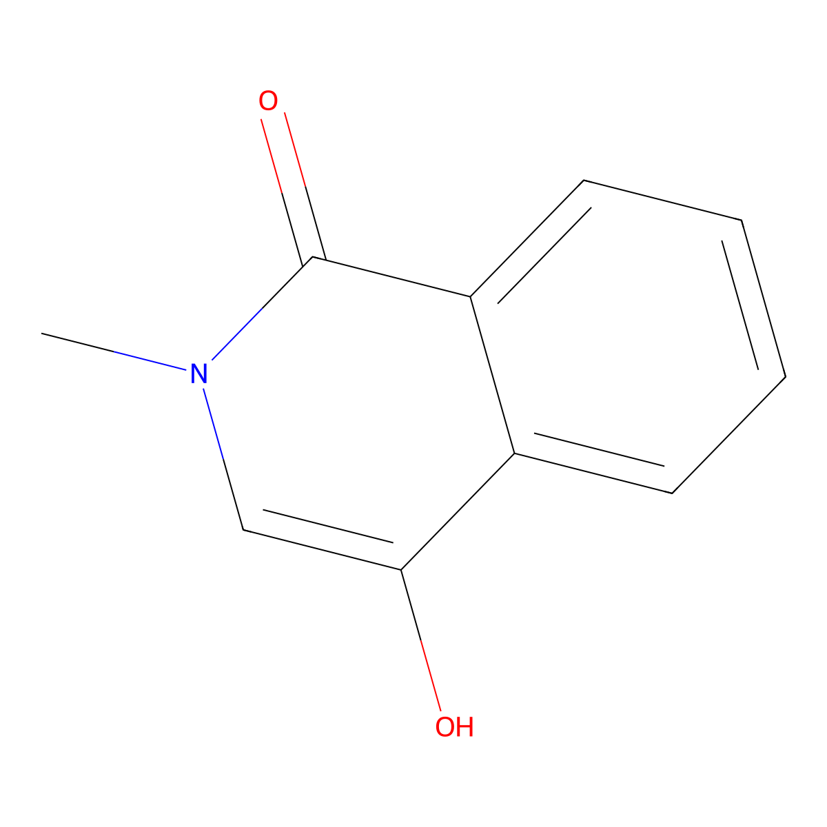 1(2H)-Isoquinolinone, 4-hydroxy-2-methyl- molecular structure, CAS 30236-50-1