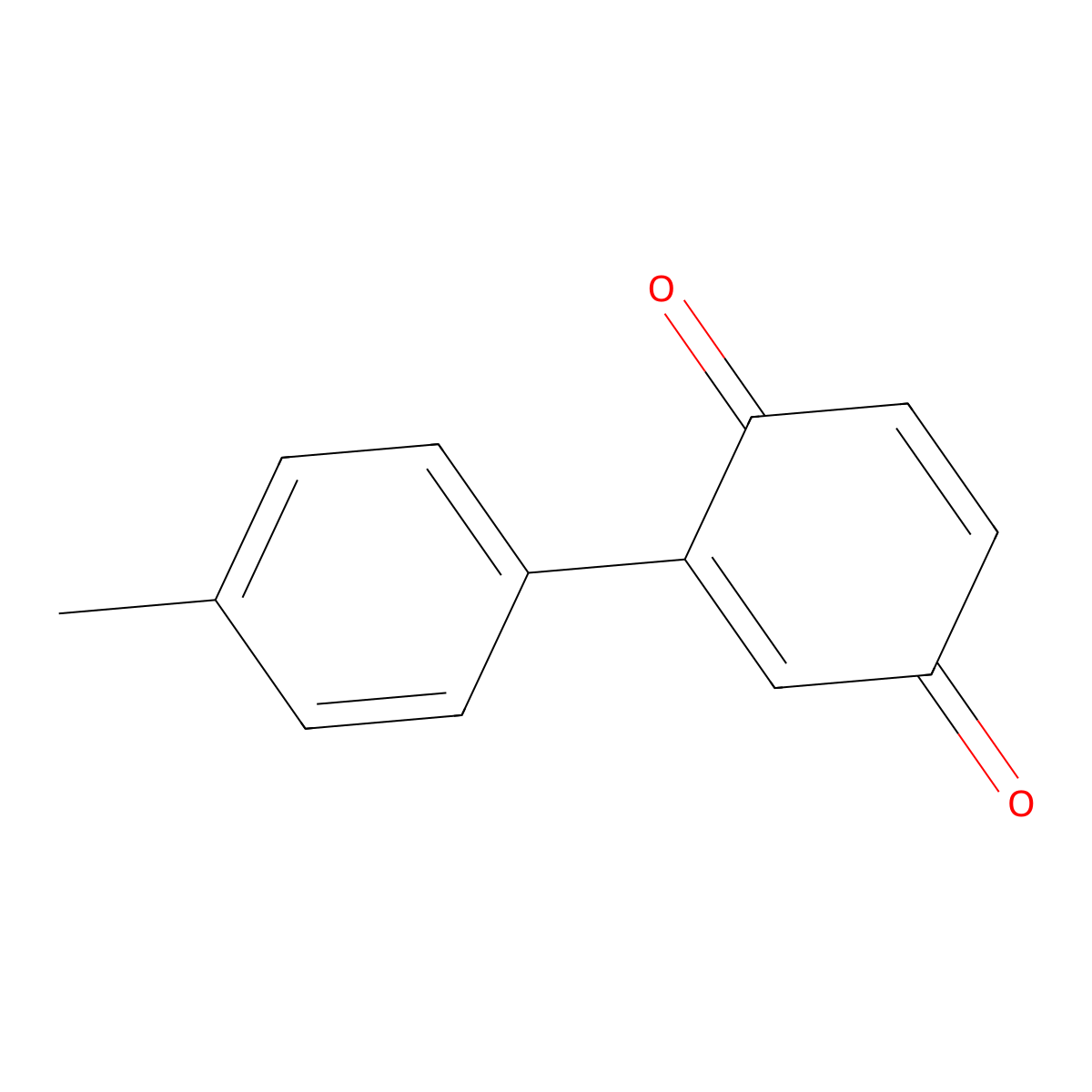 2,5-Cyclohexadiene-1,4-dione, 2-(4-methylphenyl)- molecular structure, CAS 30237-07-1