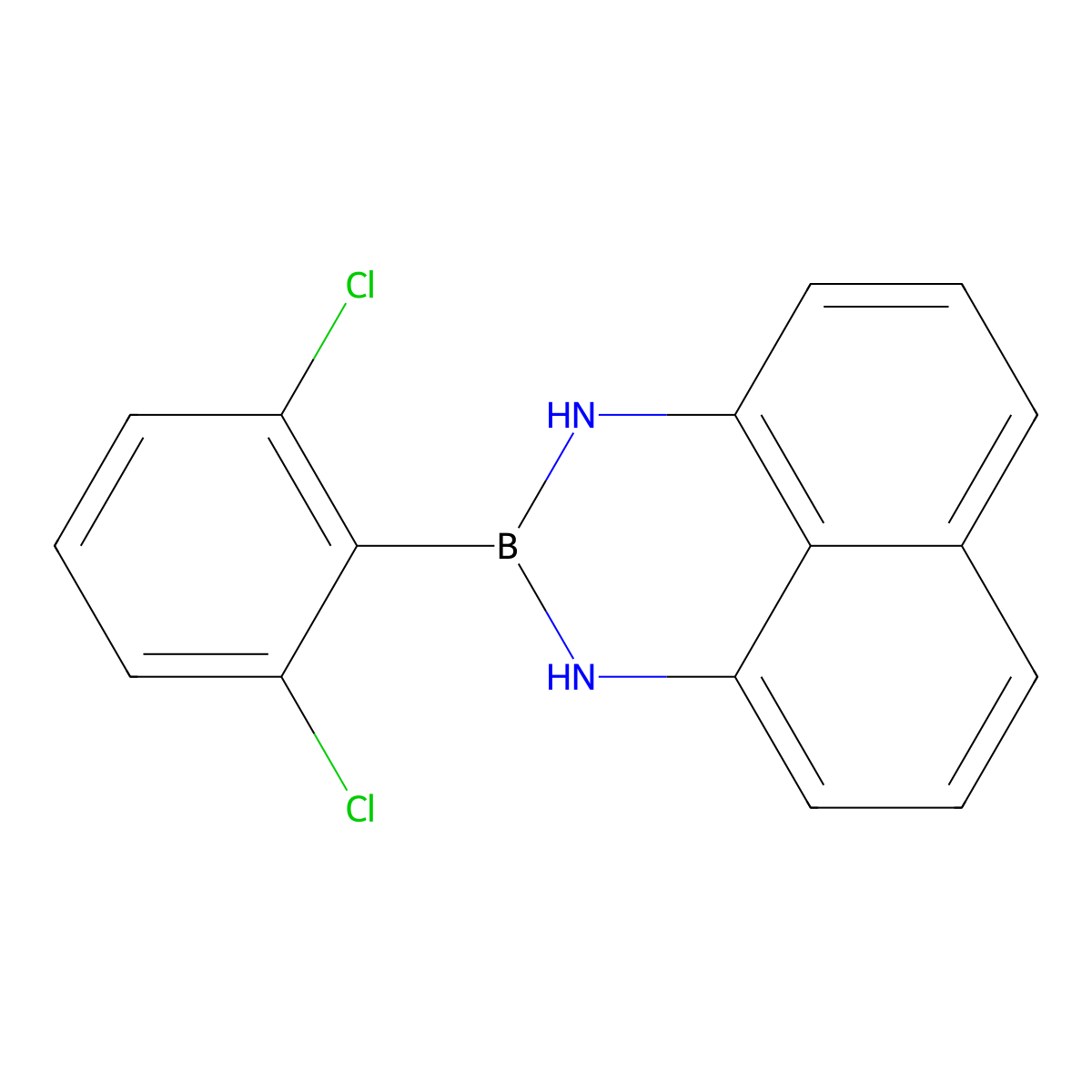 2-(2,6-Dichlorophenyl)-2,3-dihydro-1H-naphtho[1,8-DE][1,3,2]diazaborinine molecular structure, CAS 3023747-39-6
