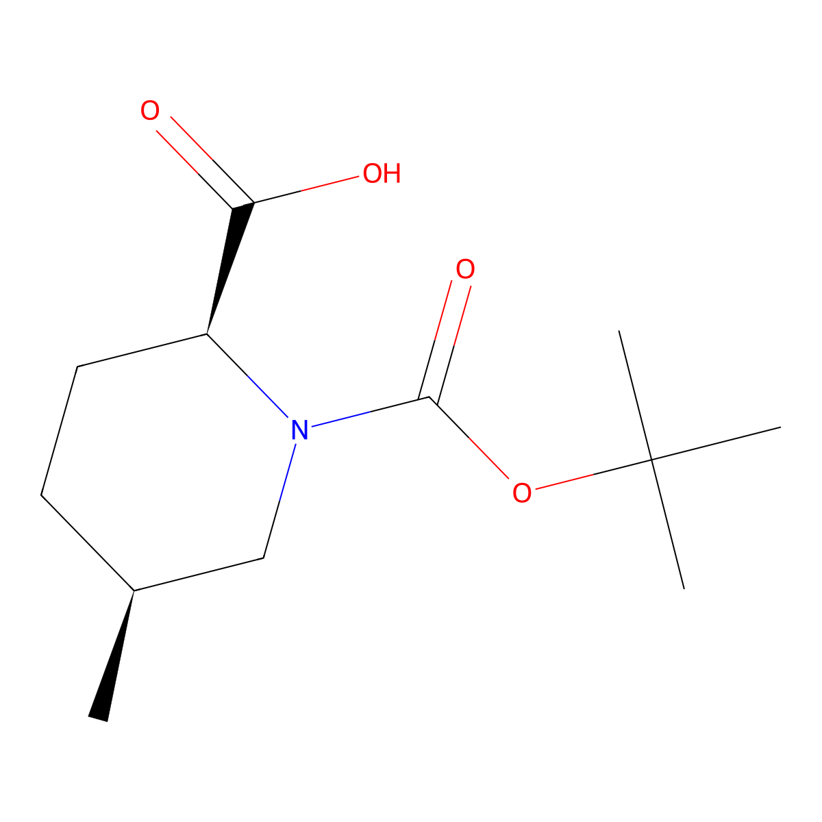 (2S,5S)-1-Tert-butoxycarbonyl-5-methyl-piperidine-2-carboxylic acid molecular structure, CAS 3023780-39-1
