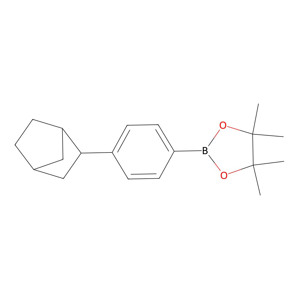 2-(4-Bicyclo[2.2.1]hept-2-ylphenyl)-4,4,5,5-tetramethyl-1,3,2-dioxaborolane molecular structure, CAS 3024127-03-2
