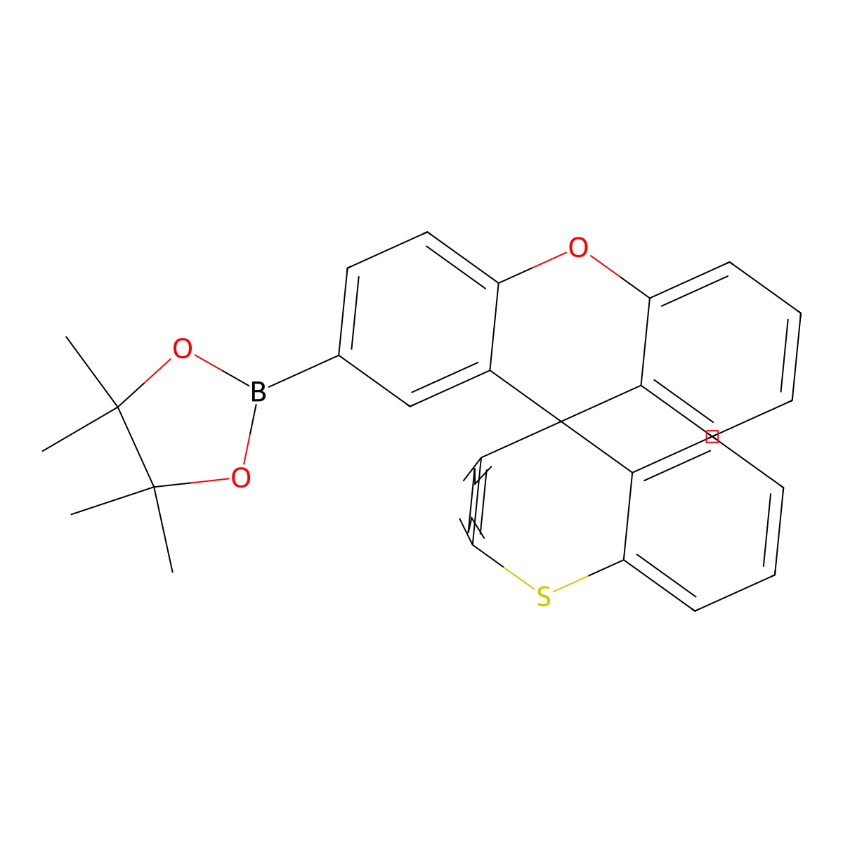 4,4,5,5-Tetramethyl-2-(spiro[thioxanthene-9,9'-xanthen]-2'-yl)-1,3,2-dioxaborolane molecular structure, CAS 3024371-85-2