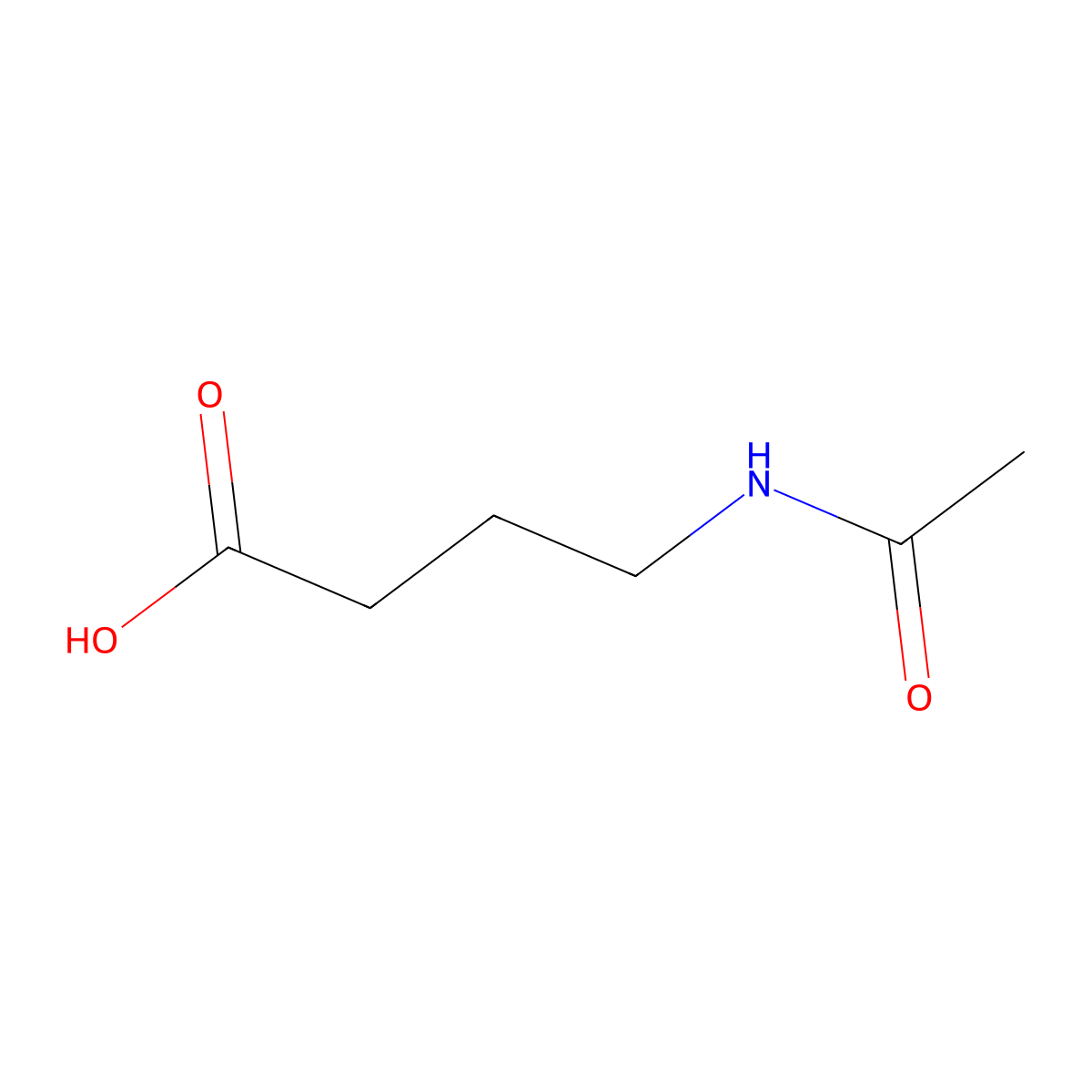 4-Acetamidobutyric acid molecular structure, CAS 3025-96-5