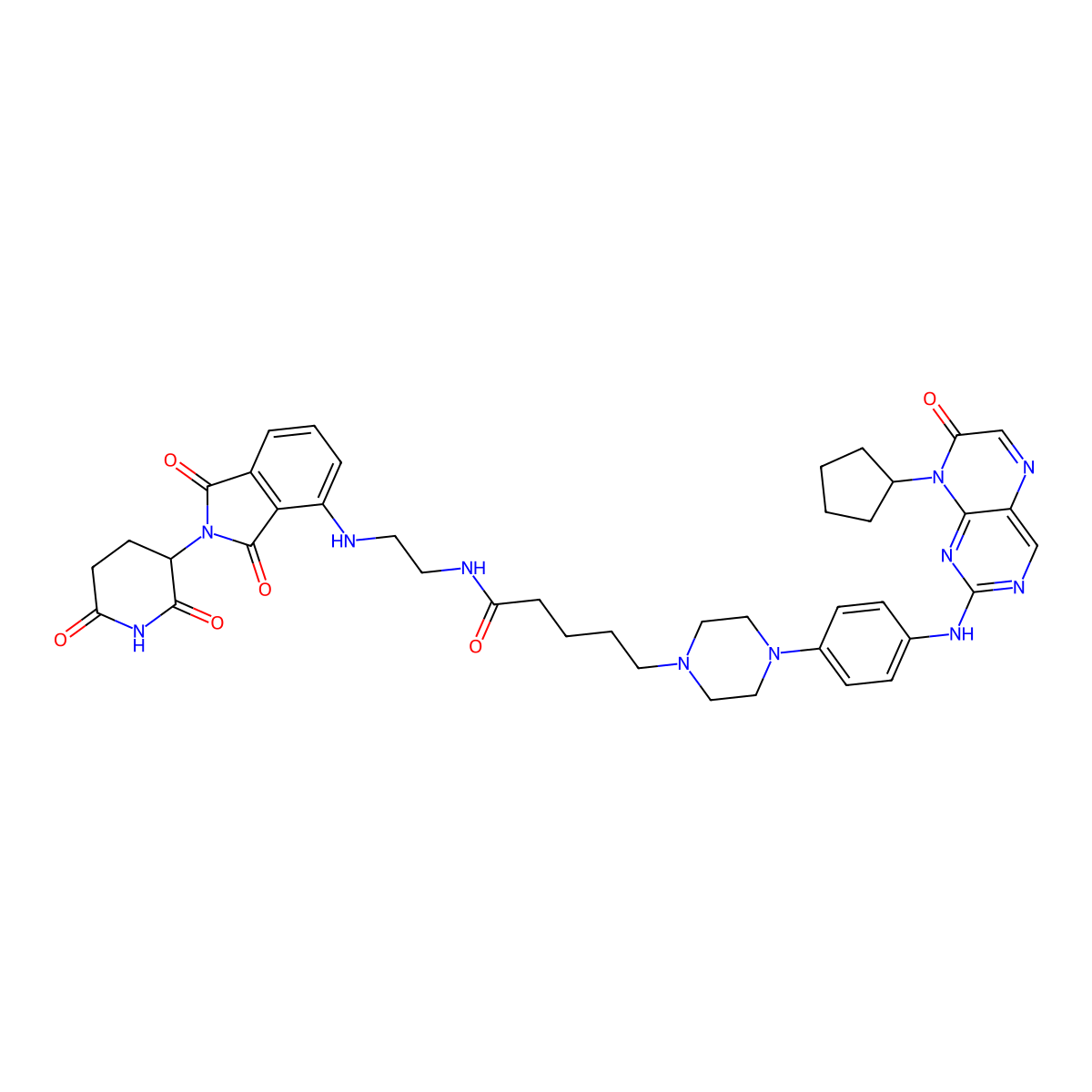 PROTAC CDK4/6 degrader 1 molecular structure, CAS 3025082-14-5