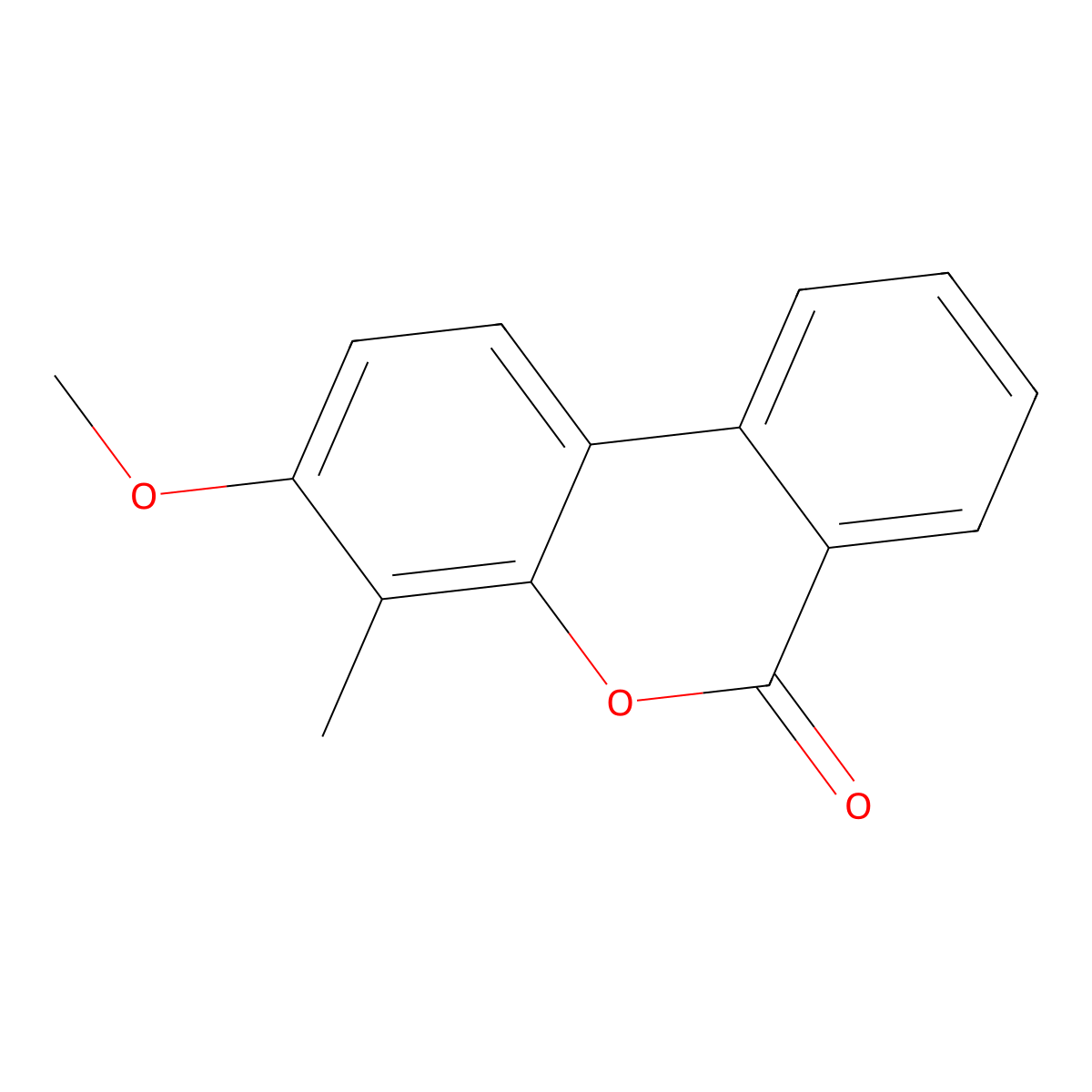 3-Methoxy-4-methylbenzo[c]chromen-6-one molecular structure, CAS 302551-53-7
