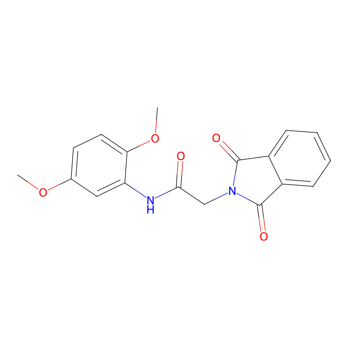 N-(2,5-Dimethoxy-phenyl)-2-(1,3-dioxo-1,3-dihydro-isoindol-2-yl)-acetamide molecular structure, CAS 302558-89-0