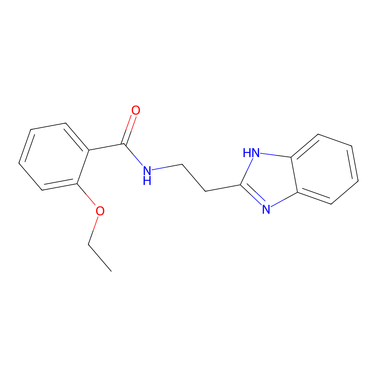 N-[2-(1H-benzimidazol-2-yl)ethyl]-2-ethoxybenzamide molecular structure, CAS 302559-77-9