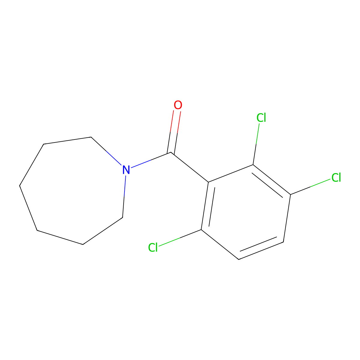 1-(2,3,6-Trichlorobenzoyl)azepane molecular structure, CAS 302576-11-0