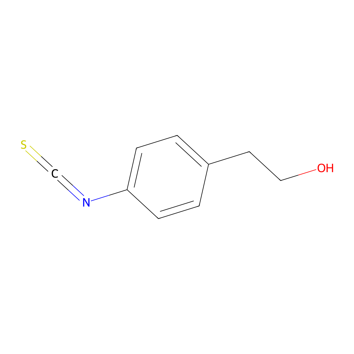 Benzeneethanol,4-isothiocyanato- molecular structure, CAS 302577-18-0