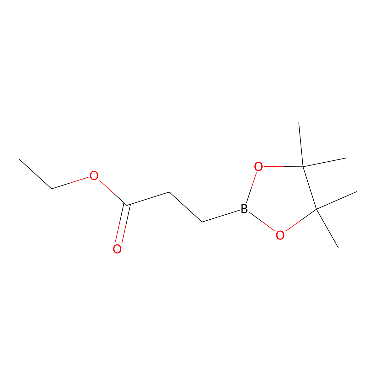 2-(Ethoxycarbonyl)ethylboronic acid, pinacol ester molecular structure, CAS 302577-73-7