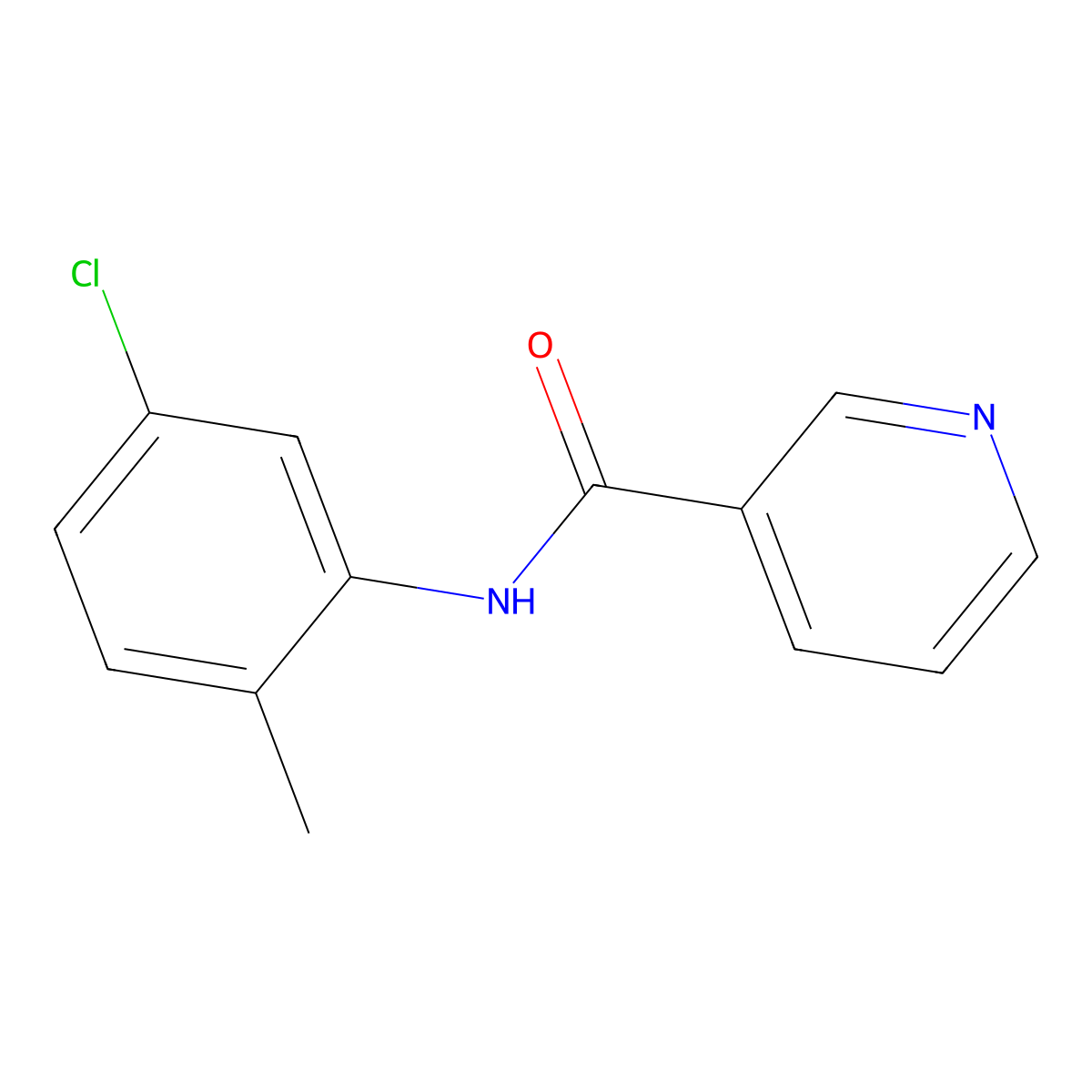 N-(5-chloro-2-methylphenyl)pyridine-3-carboxamide molecular structure, CAS 302583-81-9