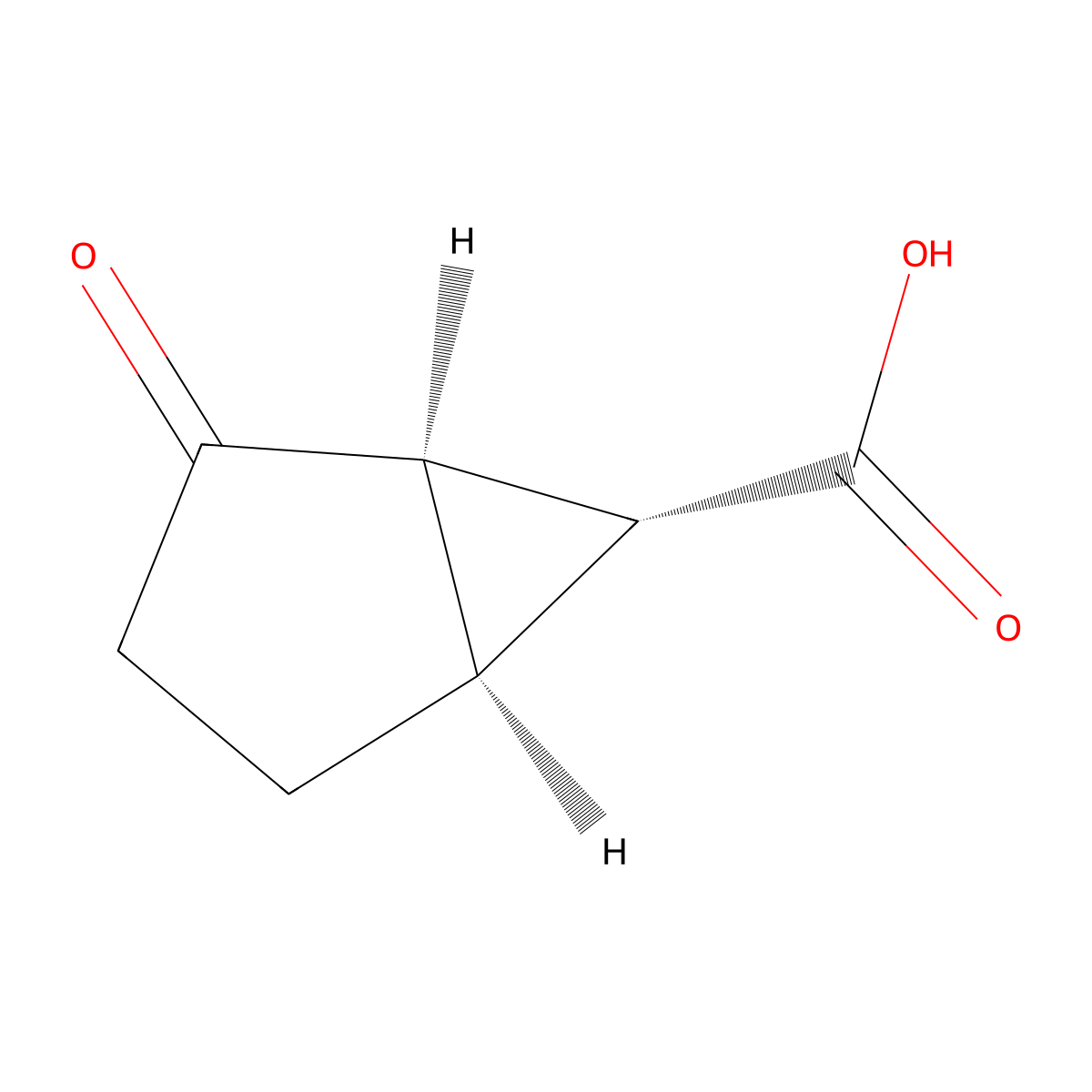 (1R,5S,6R)-2-Oxobicyclo[3.1.0]hexane-6-carboxylic acid molecular structure, CAS 302597-41-7