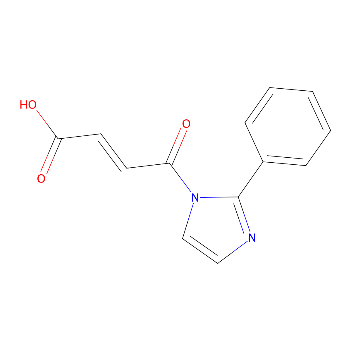4-Oxo-4-(2-phenyl-1H-imidazol-1-yl)but-2-enoic acid molecular structure, CAS 302602-96-6