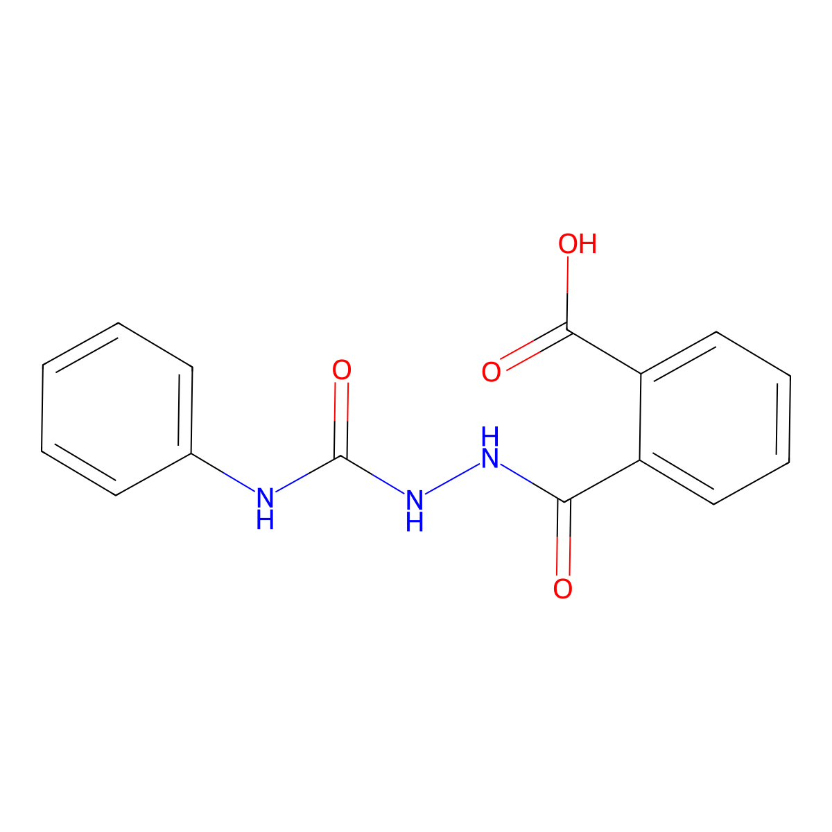 2-{[2-(Anilinocarbonyl)hydrazino]carbonyl}benzoic acid molecular structure, CAS 302604-71-3