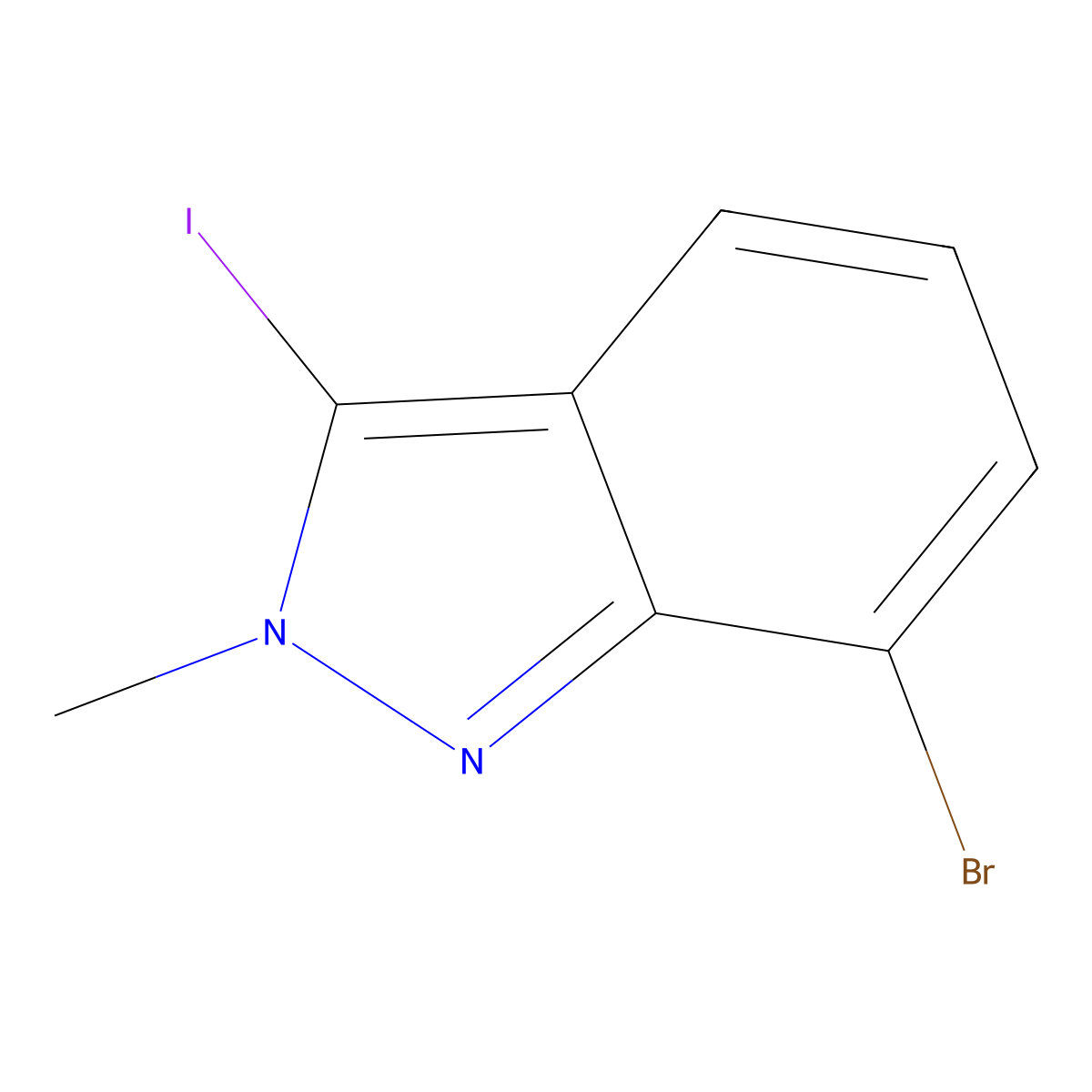 7-Bromo-3-iodo-2-methyl-indazole molecular structure, CAS 3026040-82-1