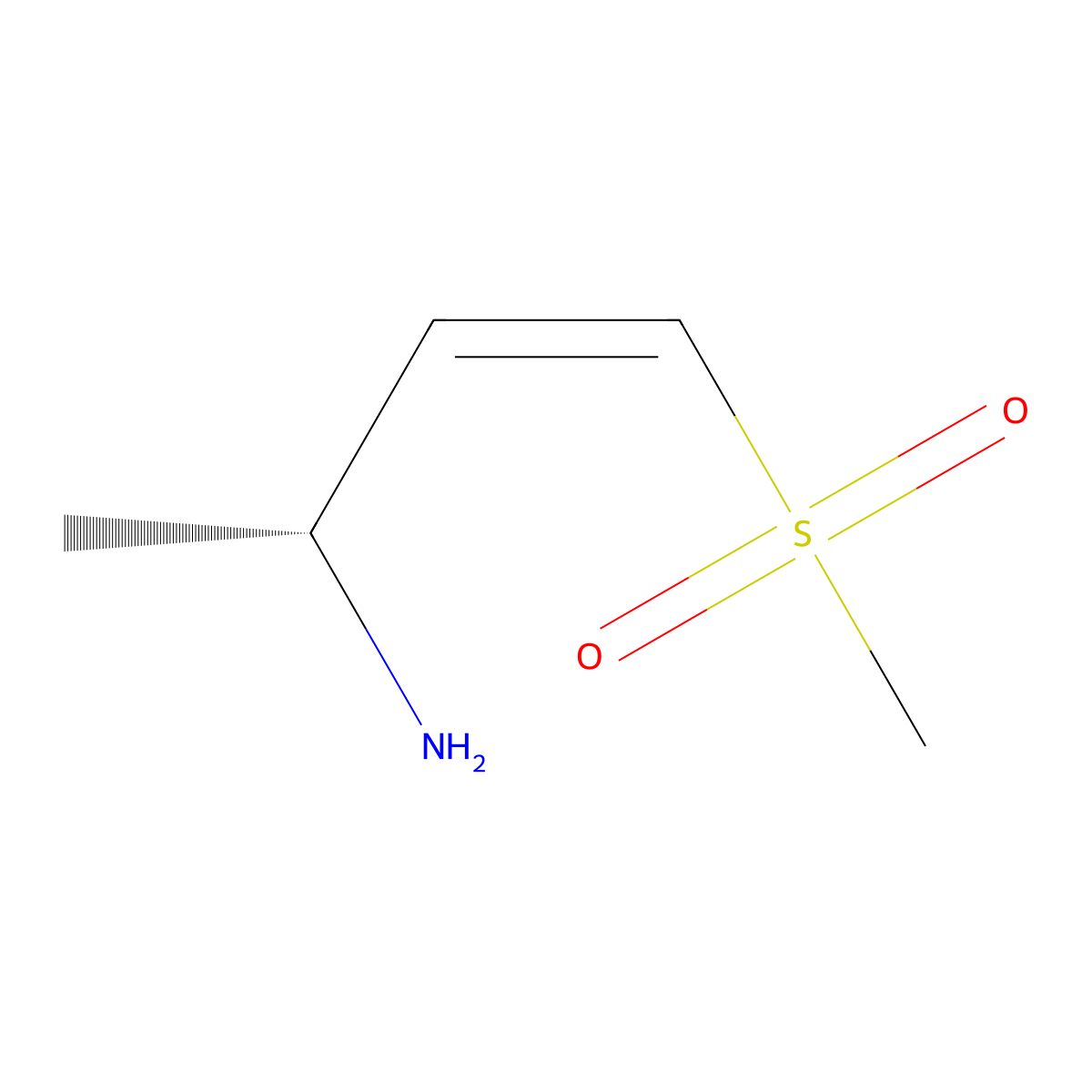 (R,Z)-4-(methylsulfonyl)but-3-en-2-amine molecular structure, CAS 3026089-30-2