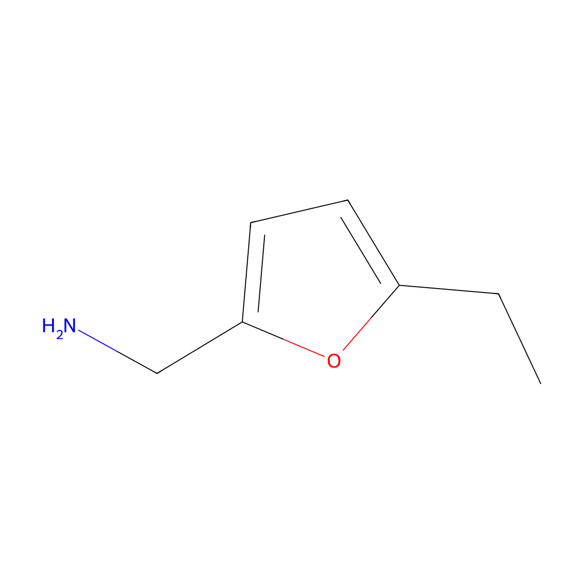 (5-Ethylfuran-2-yl)methanamine molecular structure, CAS 30263-39-9