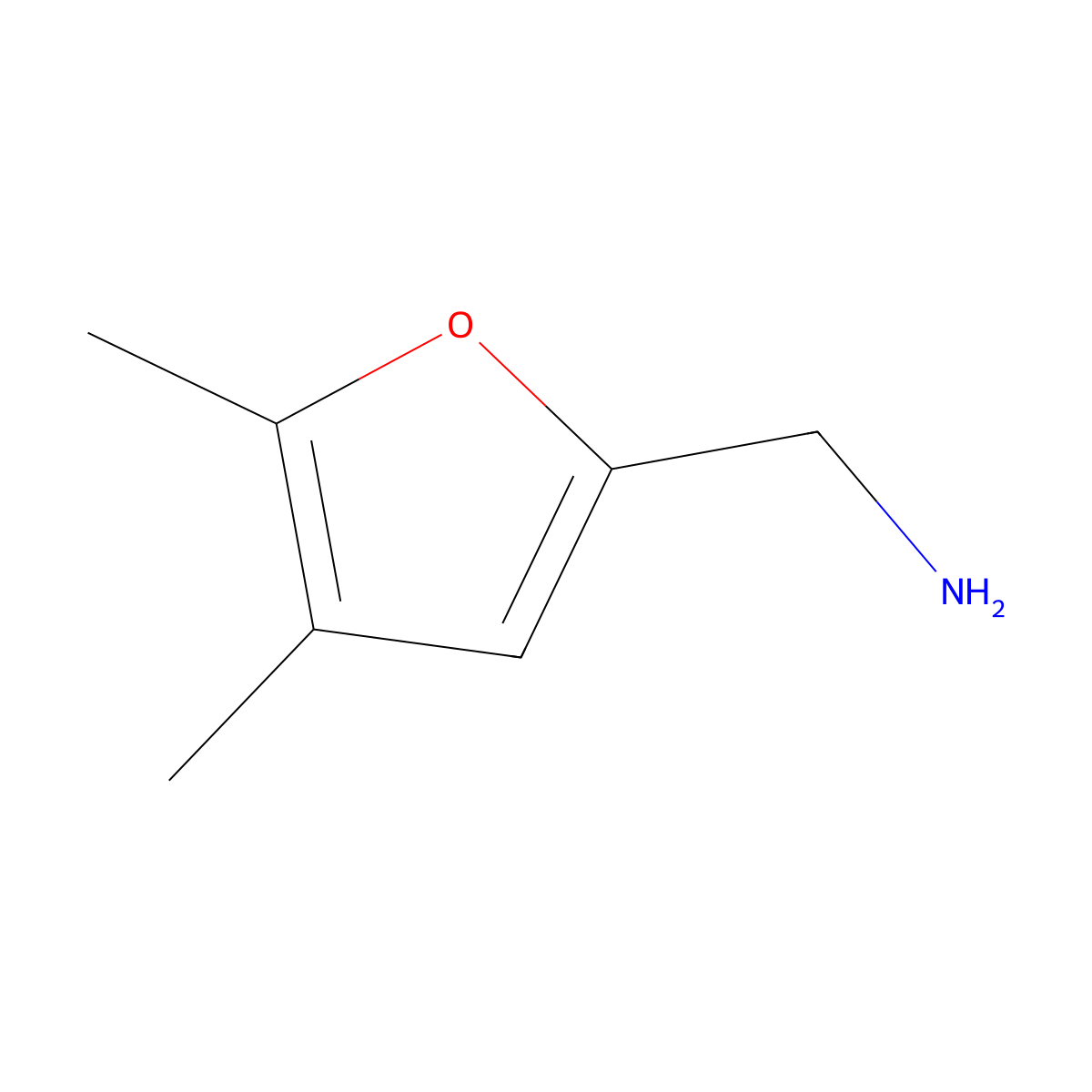 (4,5-Dimethylfuran-2-yl)methanamine molecular structure, CAS 30263-41-3