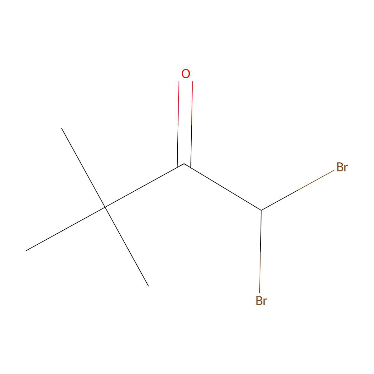 1,1-Dibromo-3,3-dimethyl-2-butanone molecular structure, CAS 30263-65-1