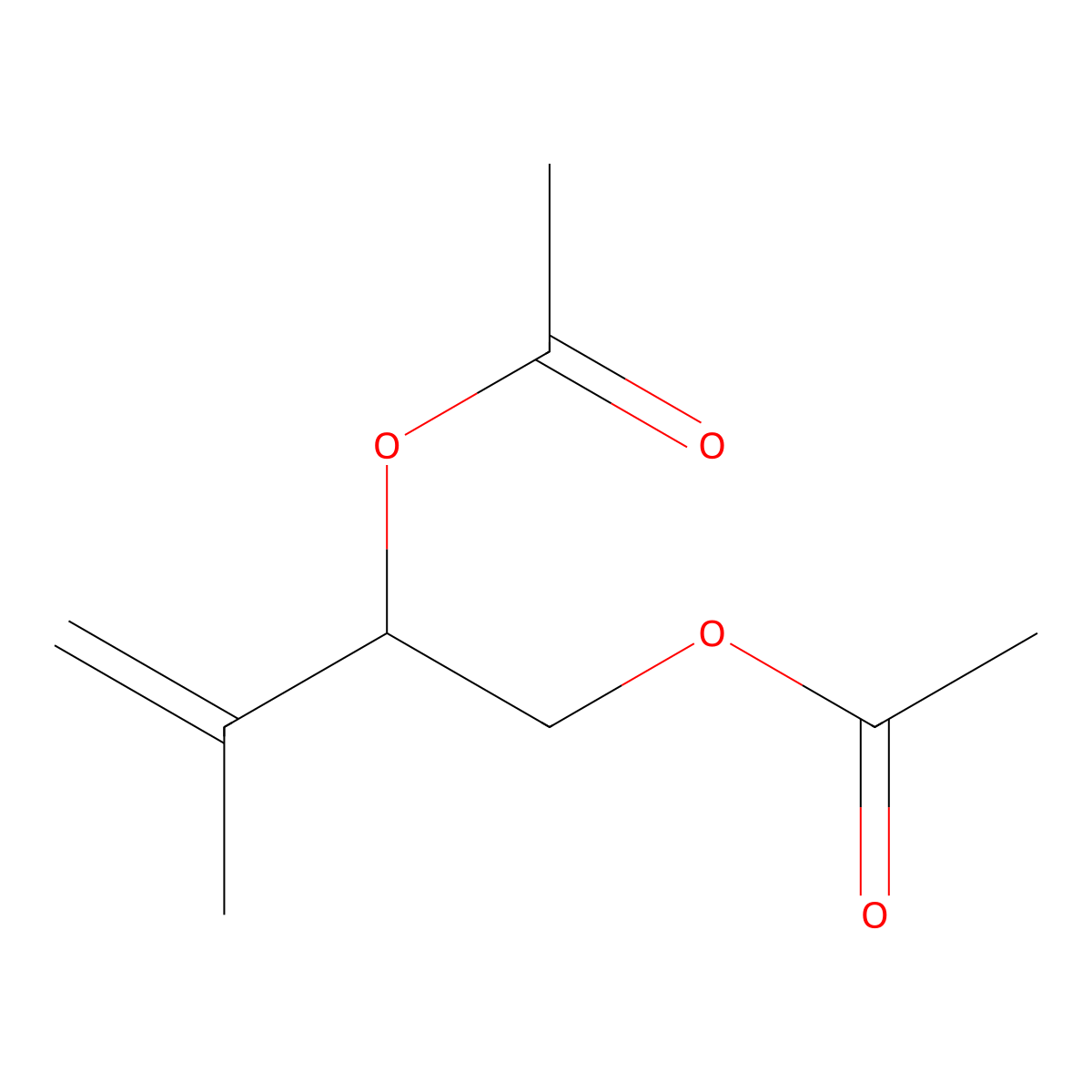 3,4-Diacetoxy-2-methyl-1-butene molecular structure, CAS 30264-53-0