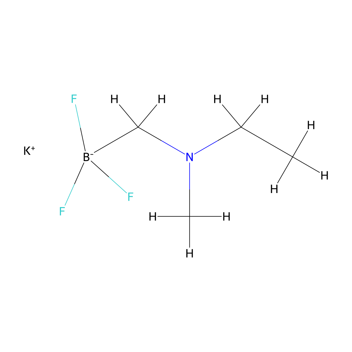 Potassium {[ethyl(methyl)amino]methyl}trifluoroboranuide molecular structure, CAS 3026526-94-0