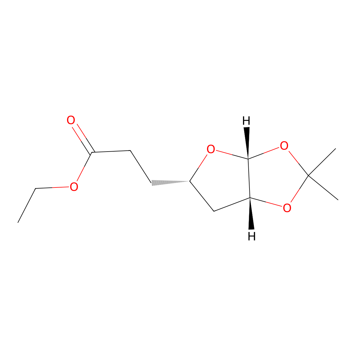 Ethyl 3-((3AR,5S,6AR)-2,2-dimethyltetrahydrofuro[2,3-D][1,3]dioxol-5-YL)propanoate molecular structure, CAS 3026595-15-0