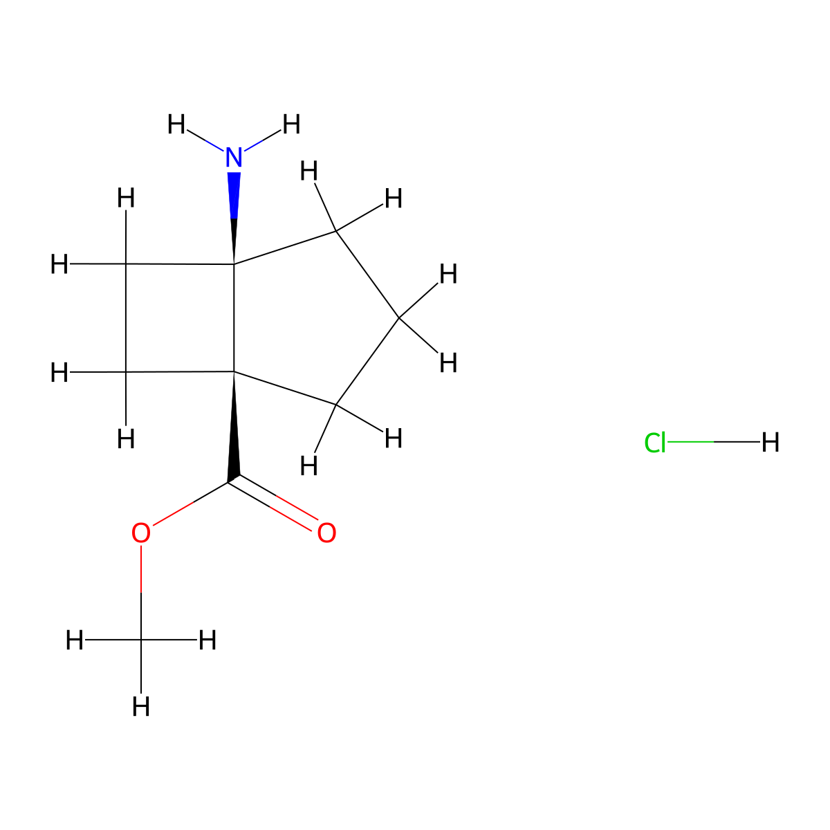 rac-methyl (1R,5S)-5-aminobicyclo[3.2.0]heptane-1-carboxylate hydrochloride molecular structure, CAS 3026596-39-1