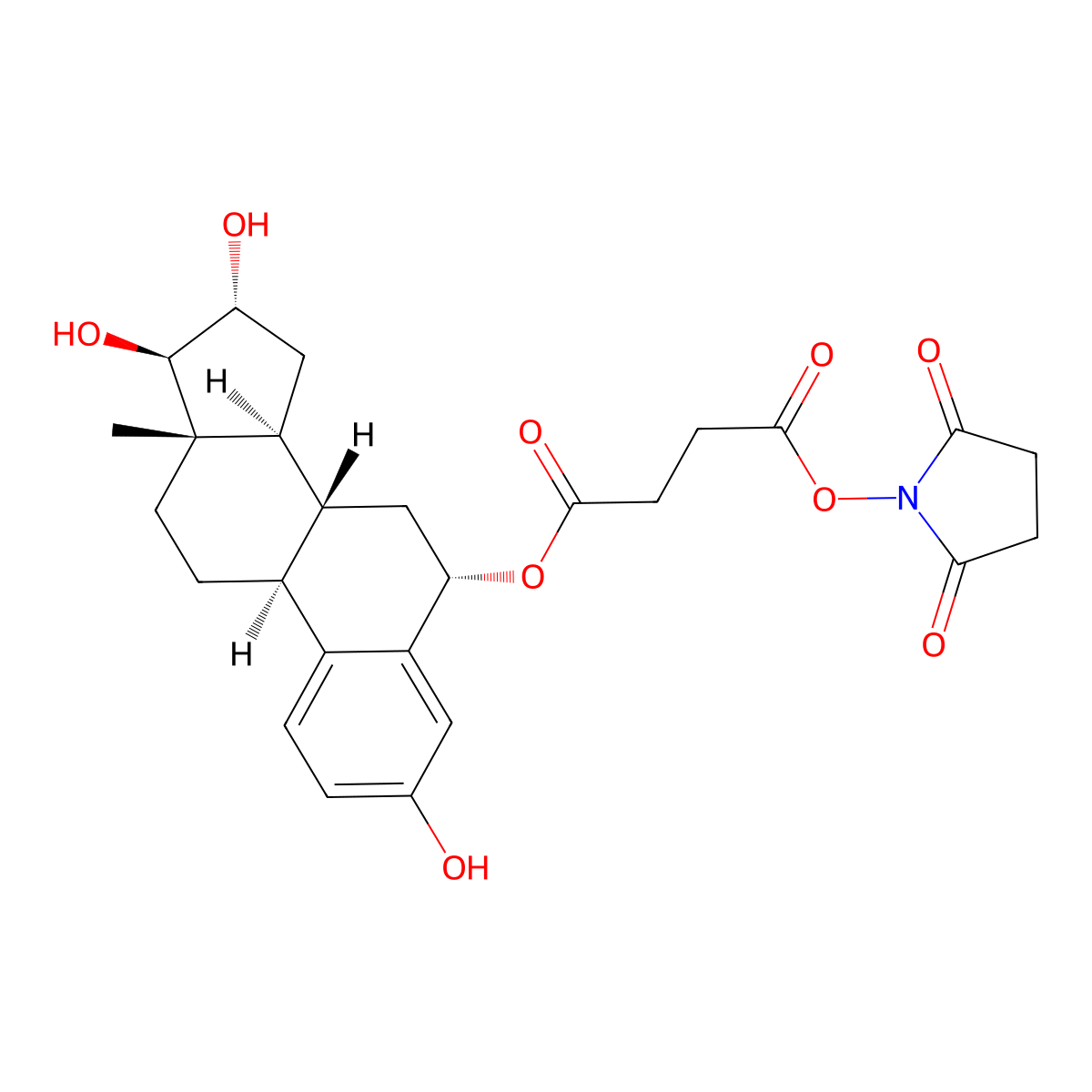 Estriol-6H-Hemisuccinate molecular structure, CAS 3026596-68-6
