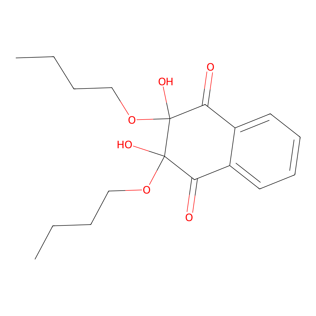 2,3-Dibutoxy-2,3-dihydroxynaphthalene-1,4-dione molecular structure, CAS 30266-55-8