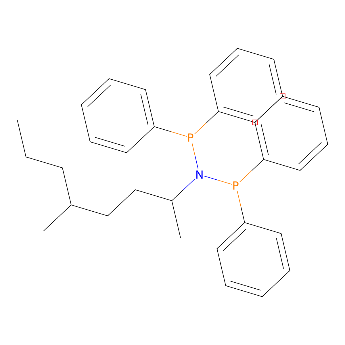 N-(Diphenylphosphino)-N-(5-methyloctan-2-YL)-1,1-diphenylphosphinamine molecular structure, CAS 3026670-12-9