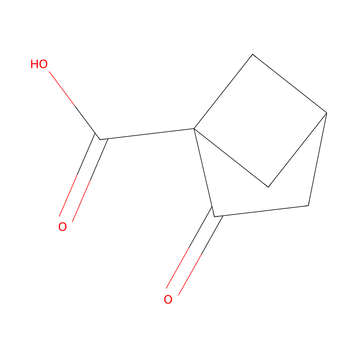2-Oxobicyclo[2.1.1]hexane-1-carboxylic acid molecular structure, CAS 3026670-20-9