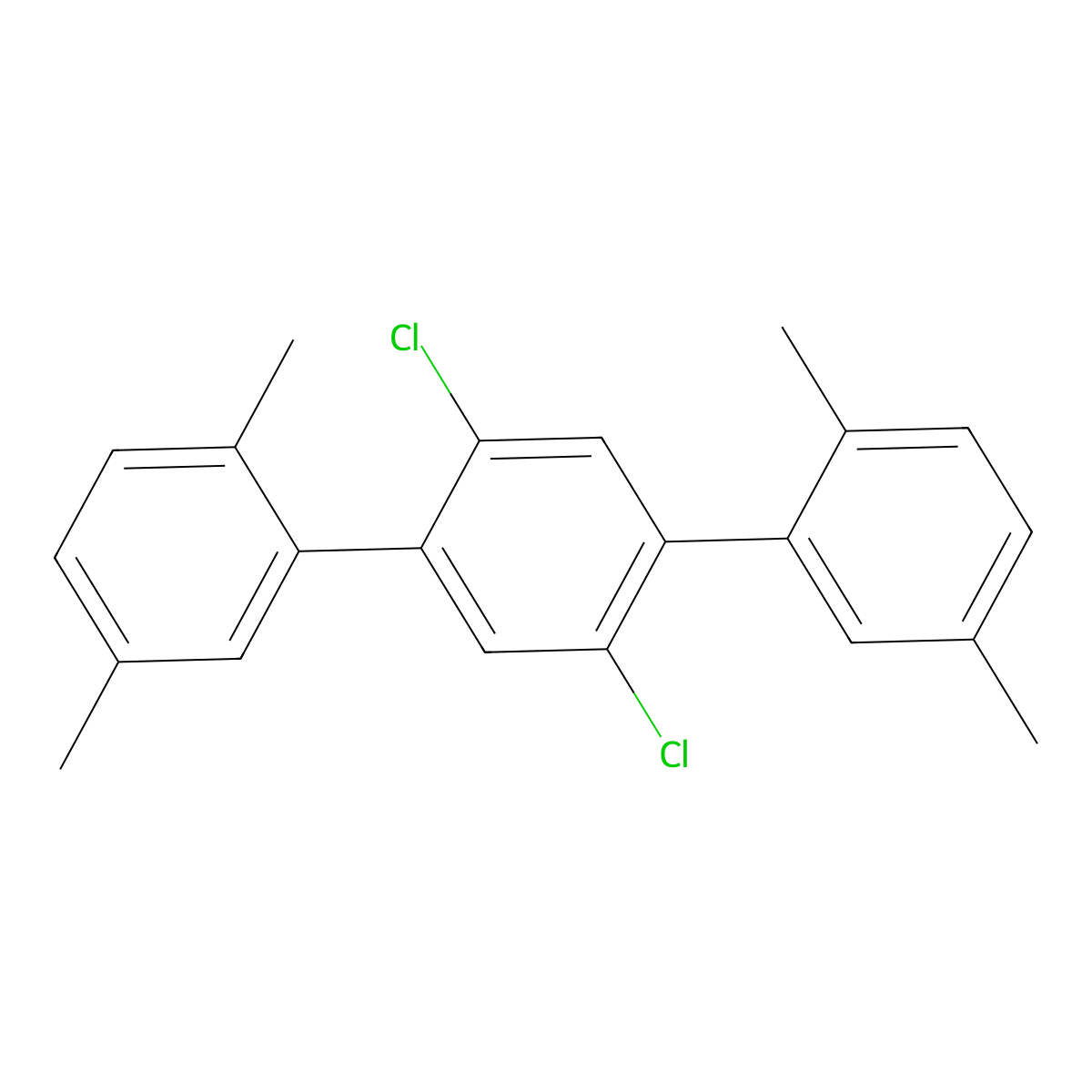 2',5'-Dichloro-2,2'',5,5''-tetramethyl-1,1':4',1''-terphenyl molecular structure, CAS 3026670-51-6